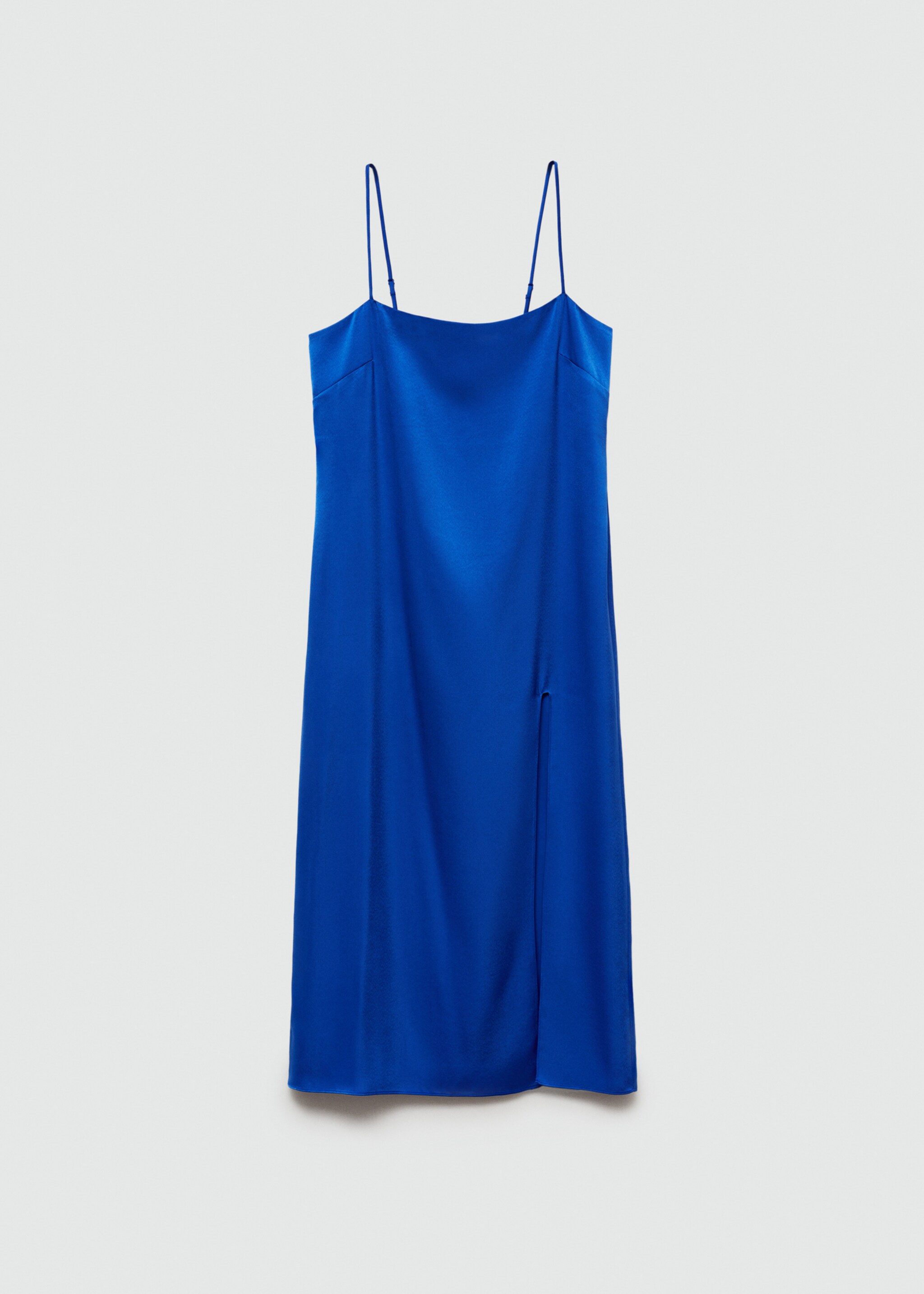 Side-slit satin dress - Article without model