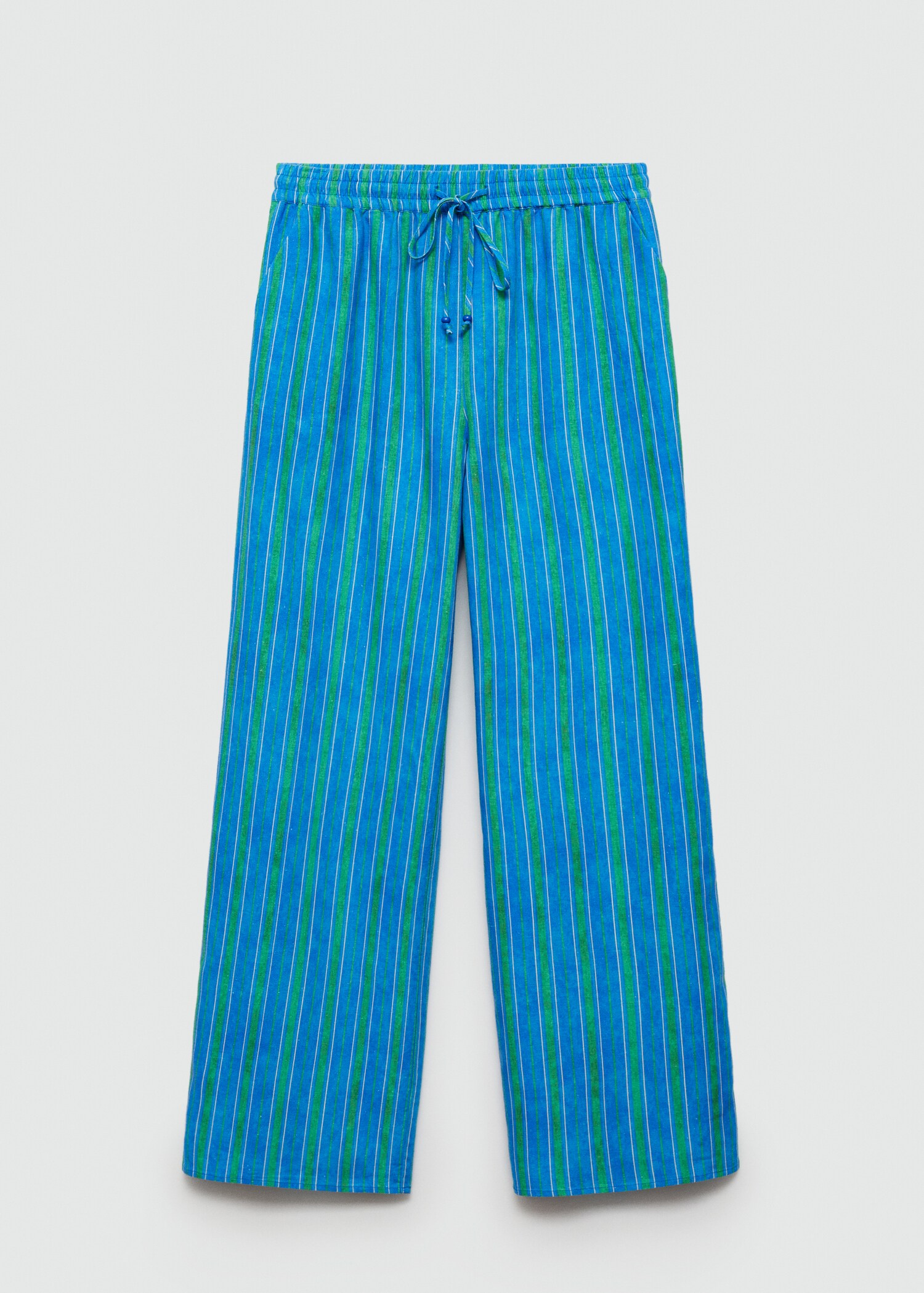 Leinenhose mit Streifenmuster - Artikel ohne Model