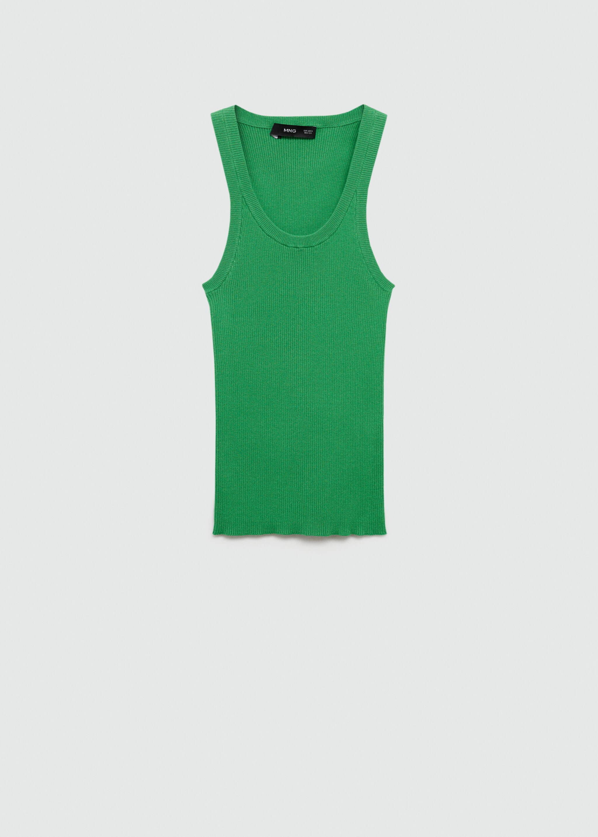 Top maille bretelles - Article sans modèle, Vert. Ref: 77090361-00.