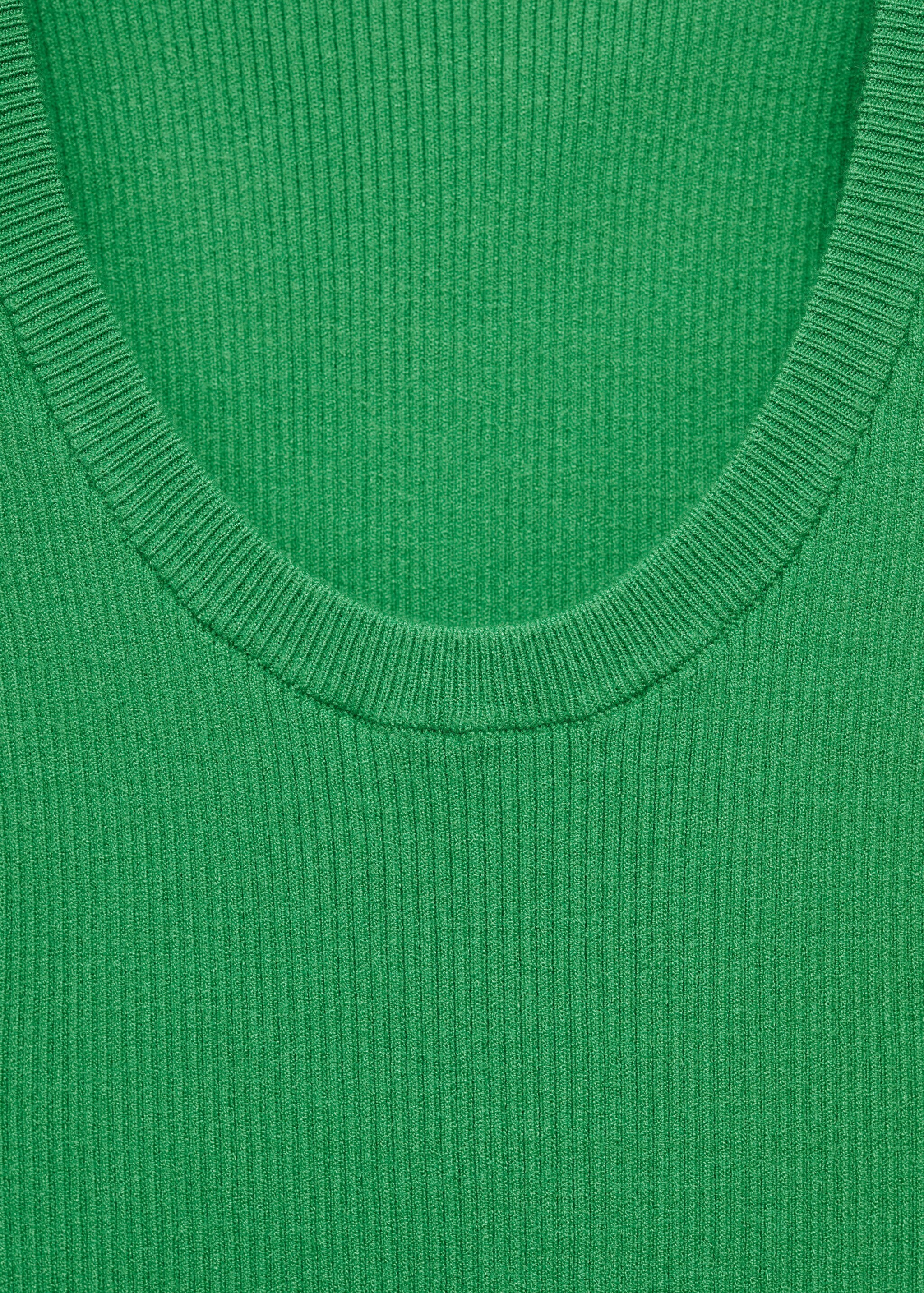 Top maille bretelles - Détail de l'article 8, Vert. Ref: 77090361-00.