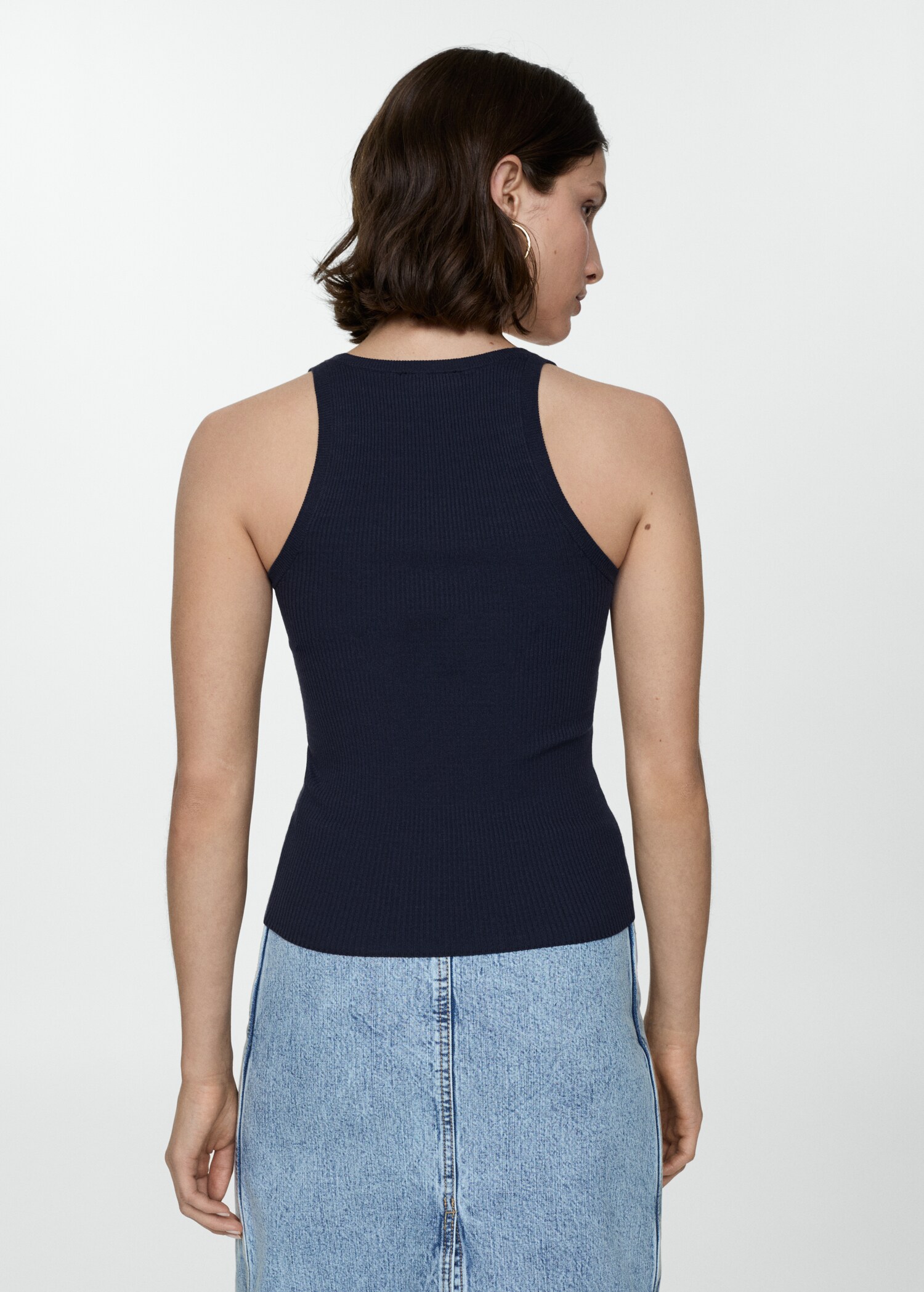 Knit strap top - Reverse of the article