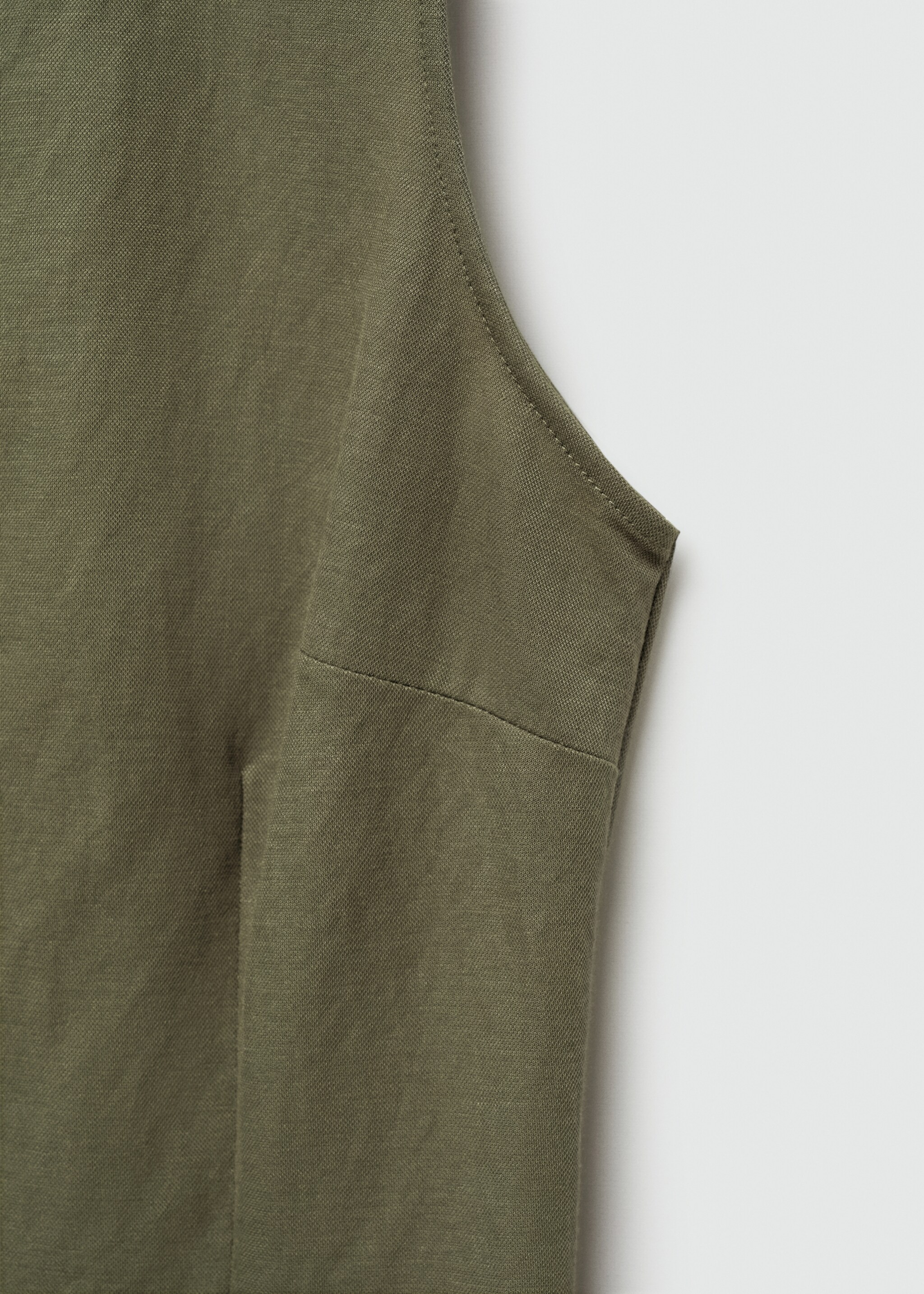 Vestido corto botones - Detalle del artículo 0, Khaki. Ref: 77090364-00.