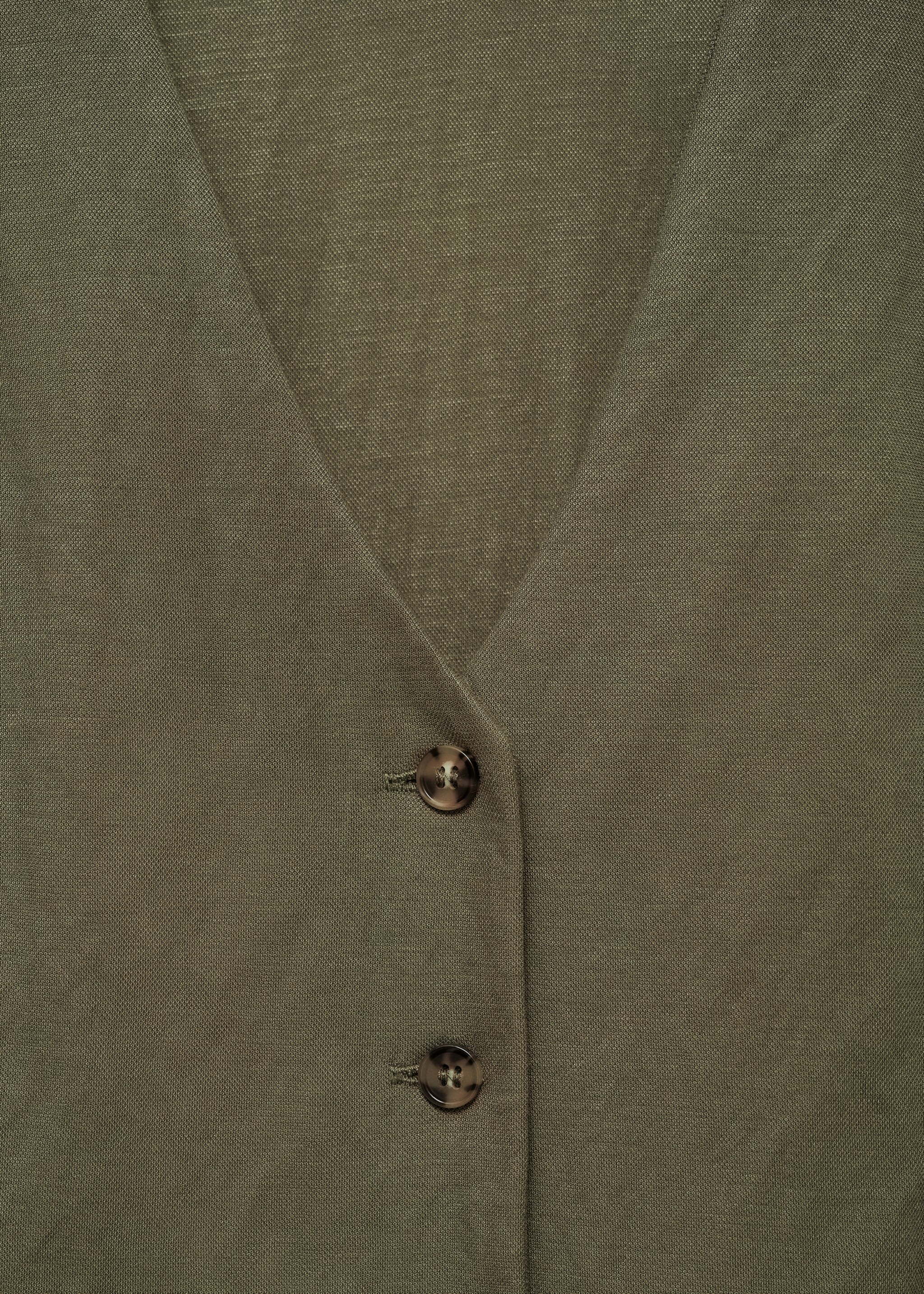 Vestido corto botones - Detalle del artículo 8, Khaki. Ref: 77090364-00.