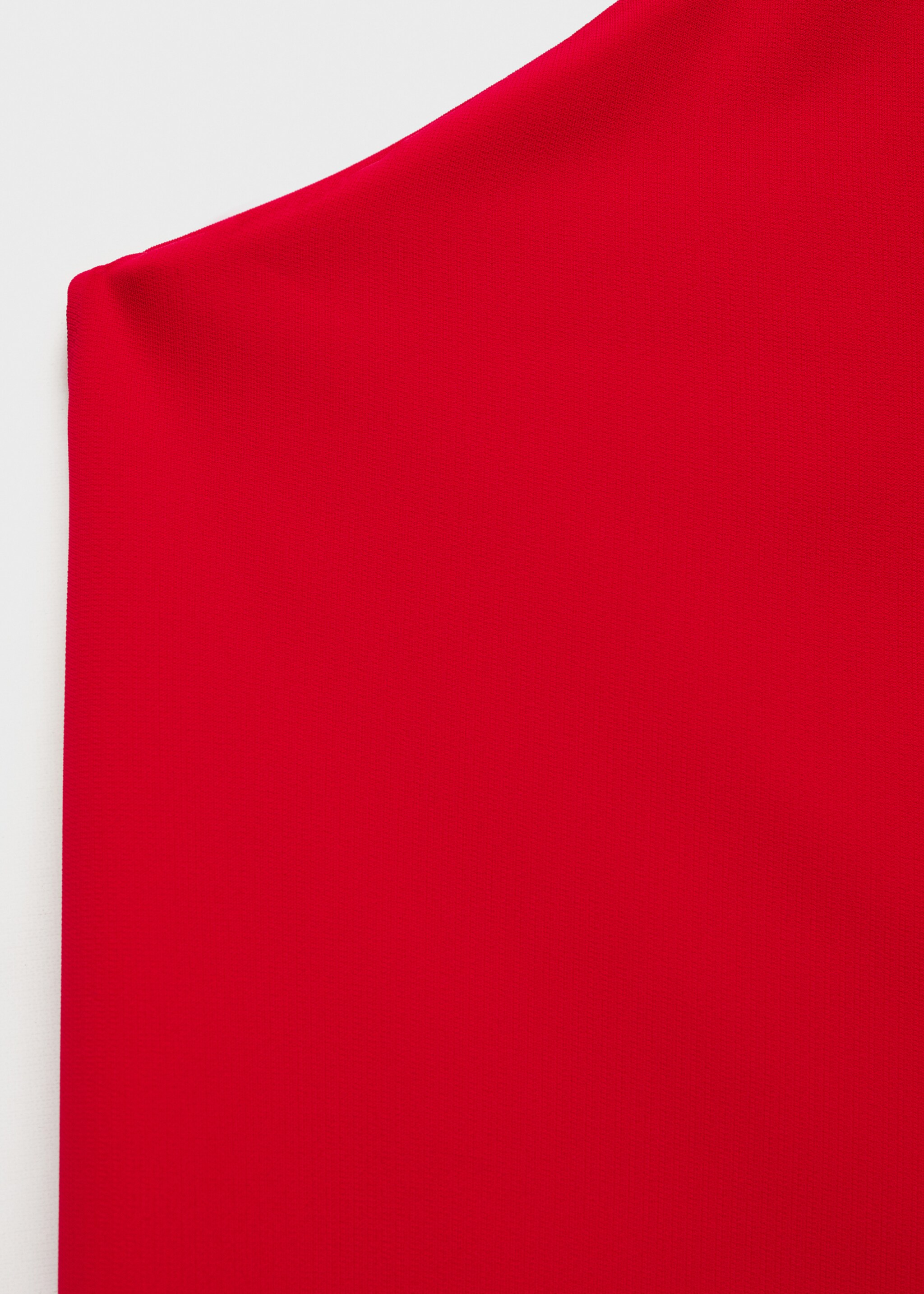 Jumpsuit met cape en asymmetrische mouw - Detail van het artikel 8, Rood. Ref: 77090370-00.