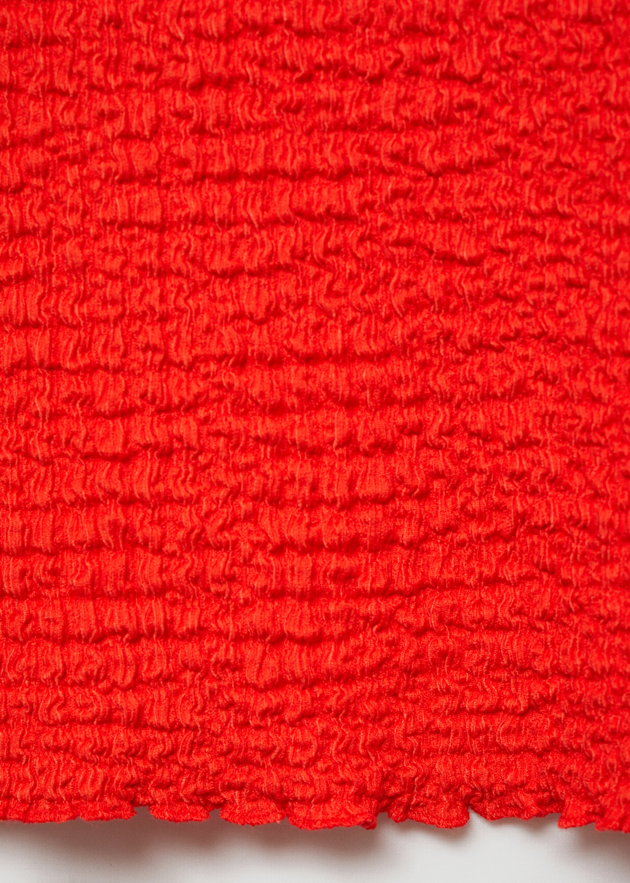 Textured polo-neck dress - Details of the article 0
