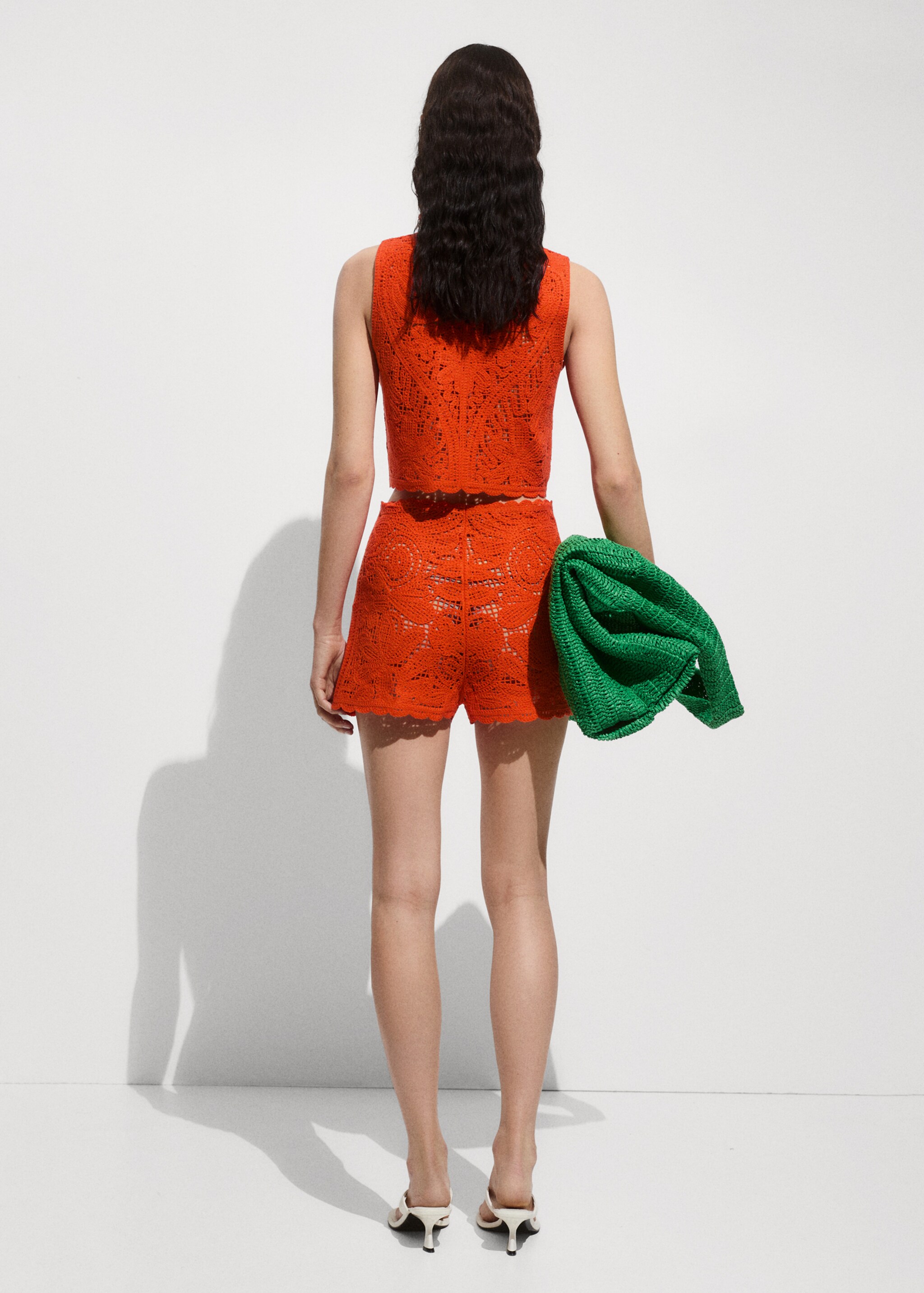 Short crochet fleurs - Verso de l’article