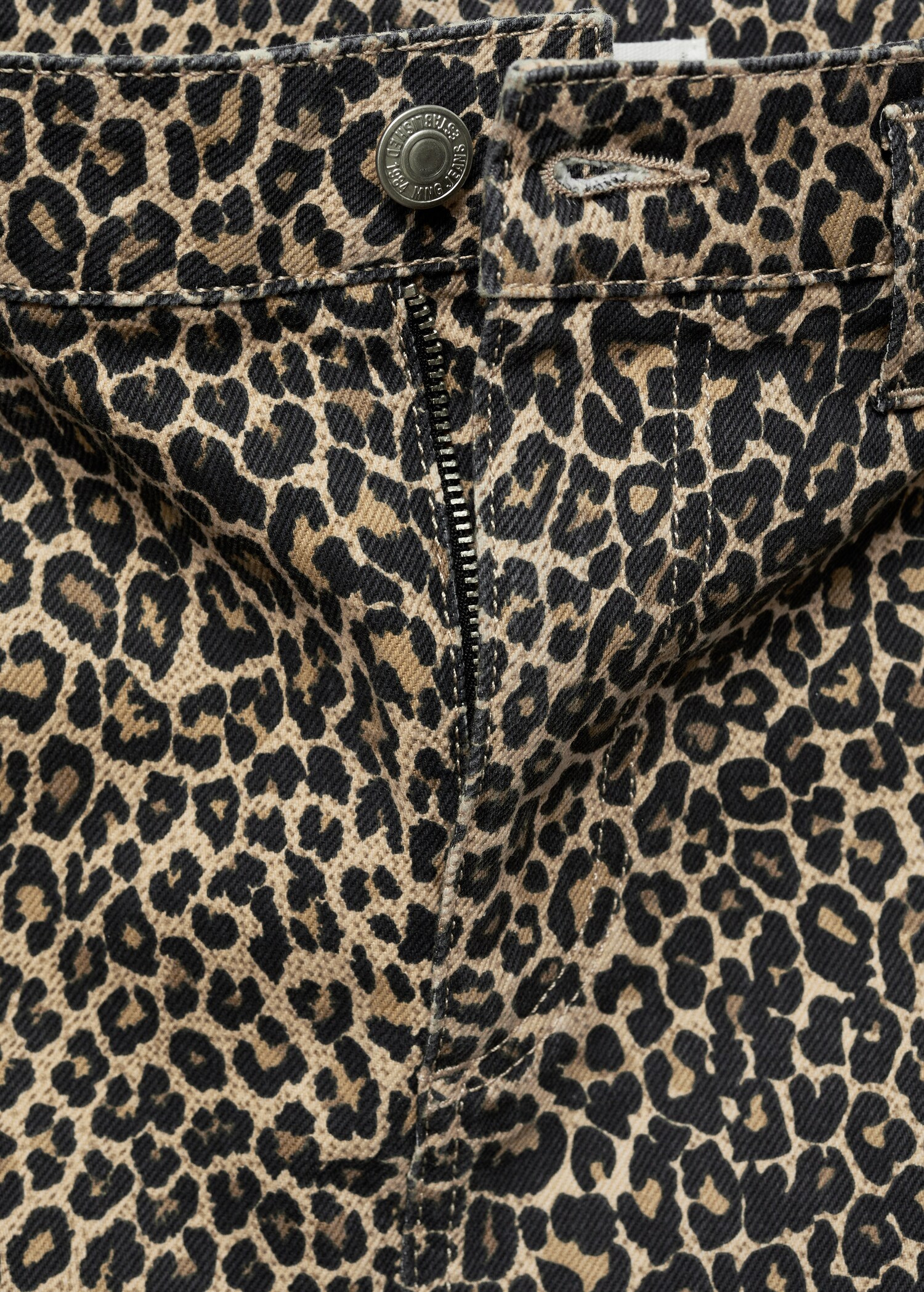 Minigonna denim leopardata - Dettaglio dell'articolo 8