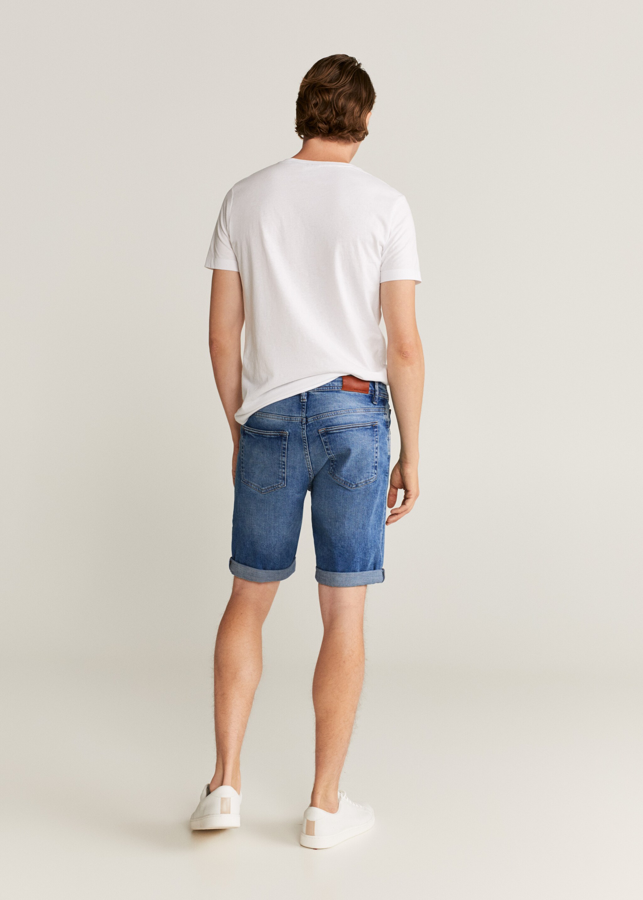 Bermudas denim oscuro - Reverso del artículo