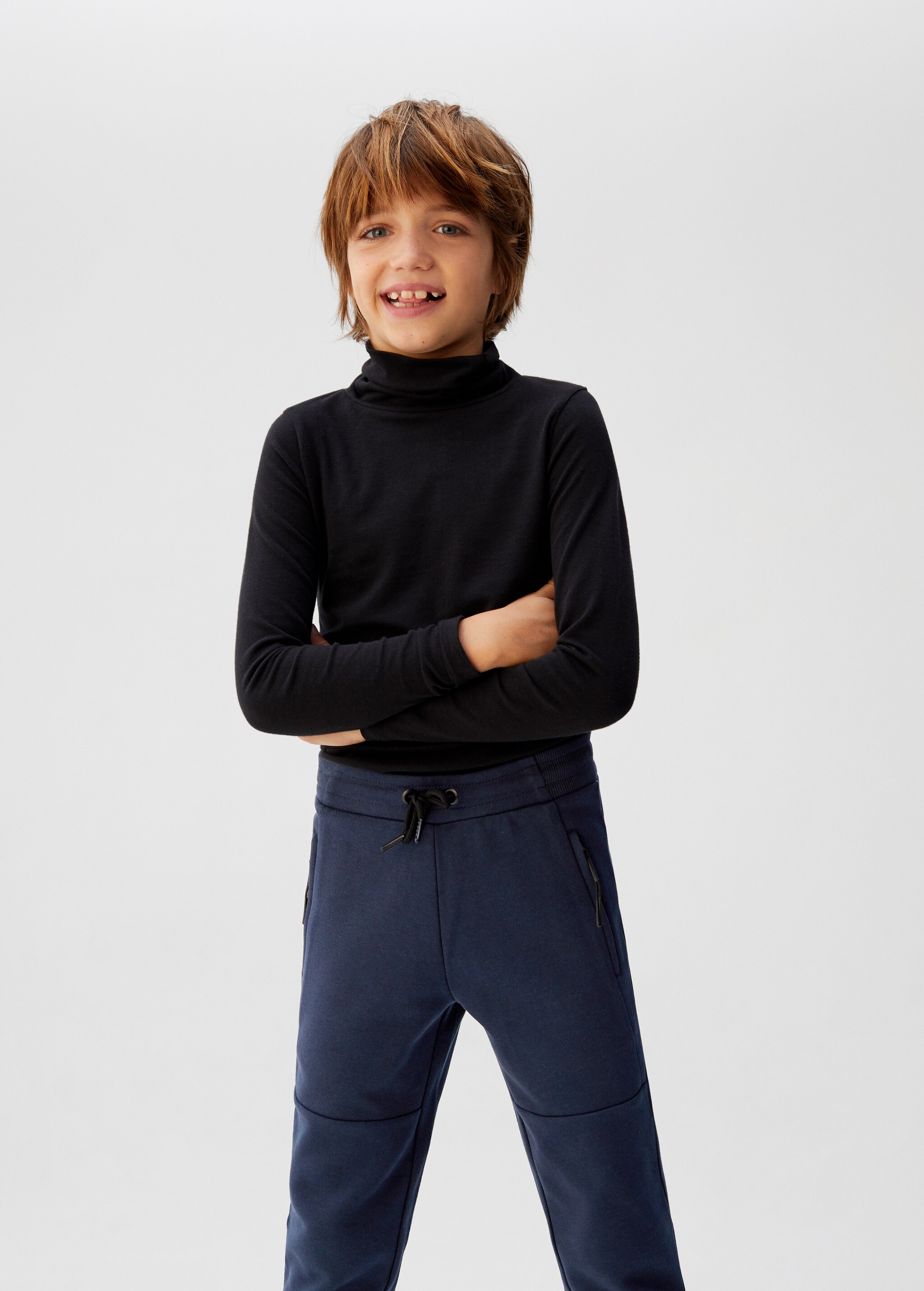 Bavlněné kalhoty jogger s kapsami - Detail zboží 3
