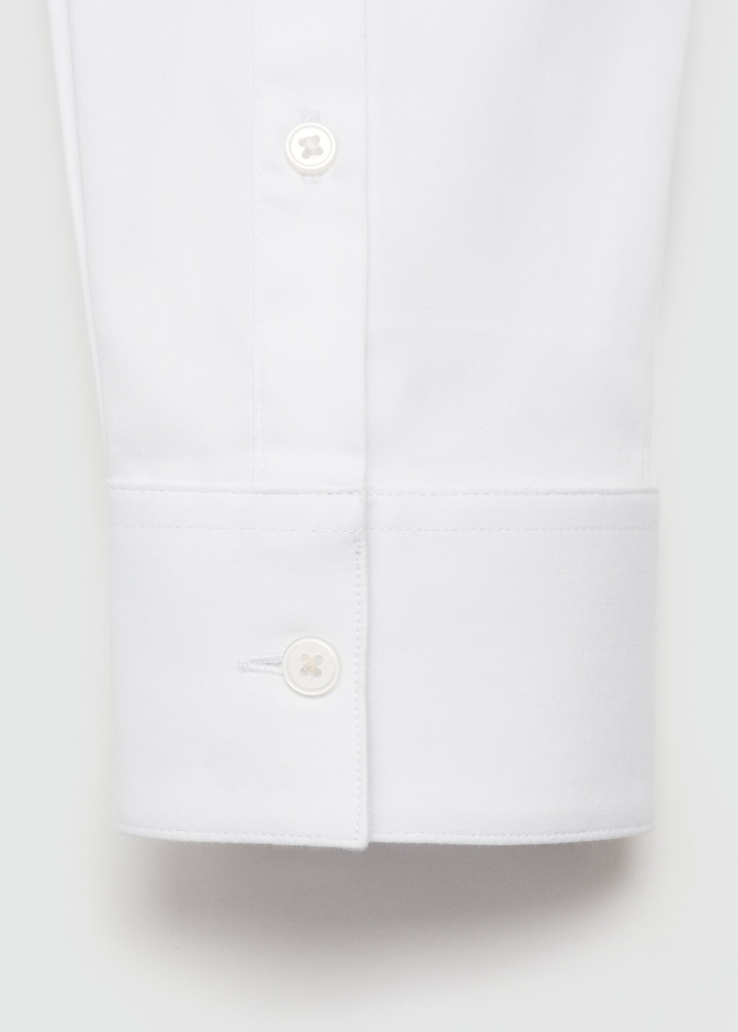 Camisa vestit súper slim fit popelín - Detall de l'article 0
