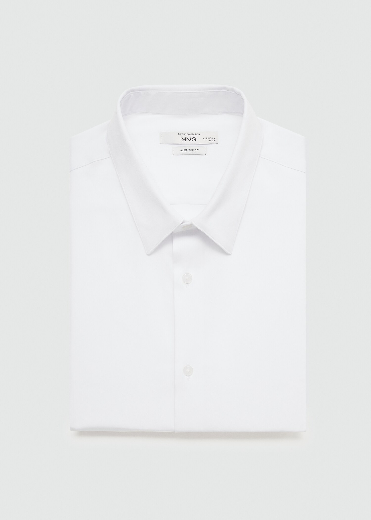 Camisa vestit súper slim fit popelín - Detall de l'article 8