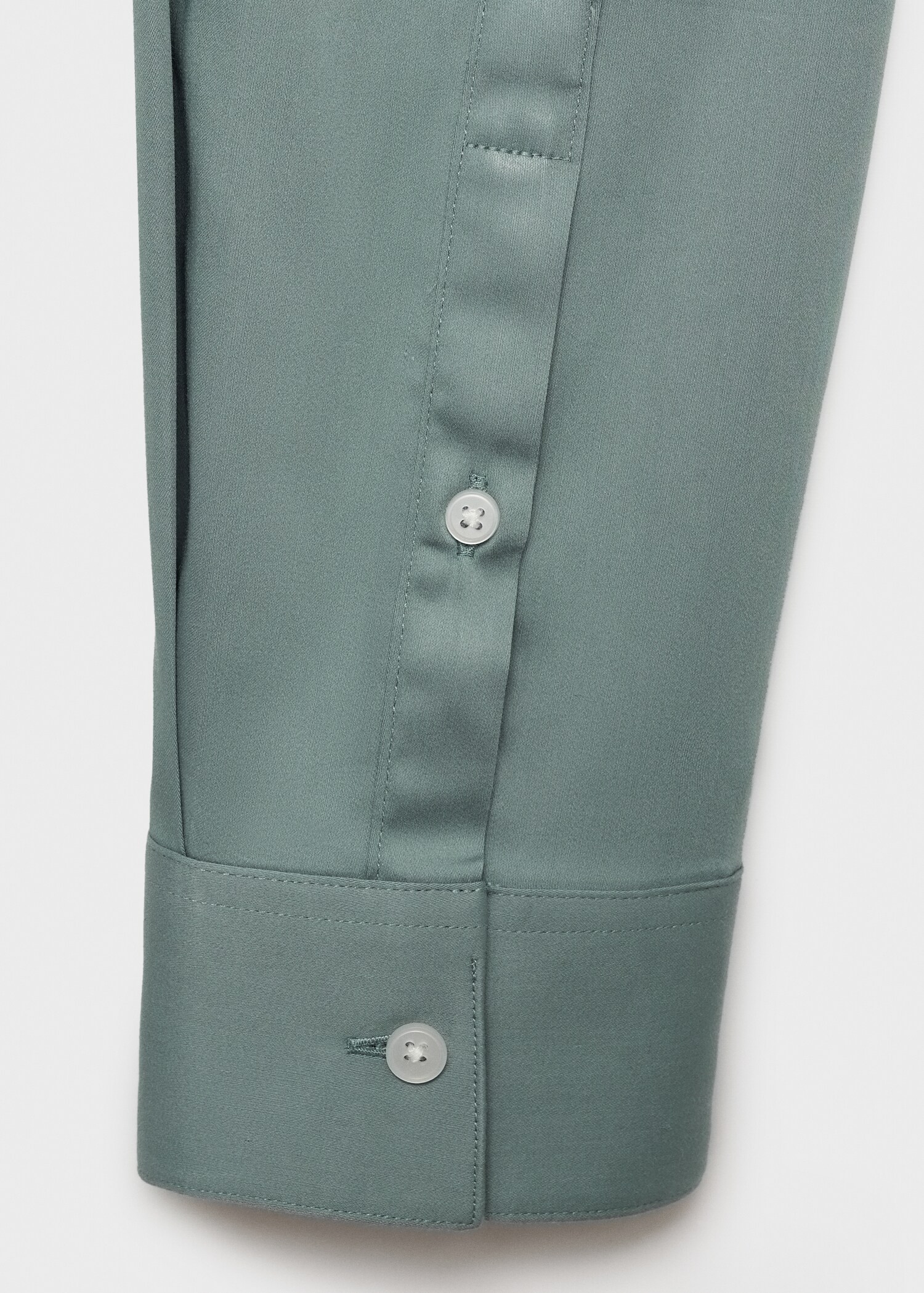 Camisa vestit súper slim fit popelín - Detall de l'article 0