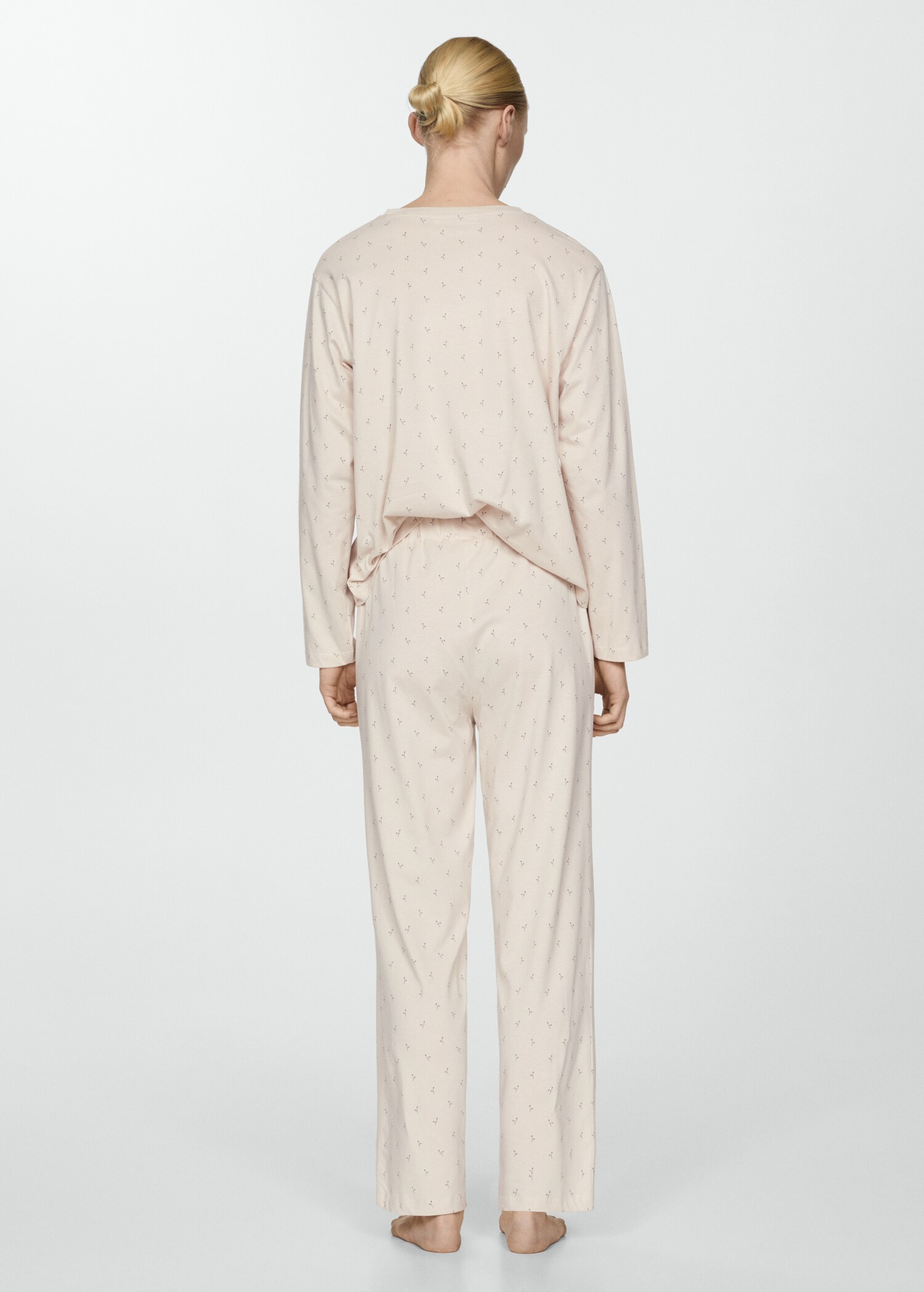 Two-piece cotton pyjamas - Reverse of the article