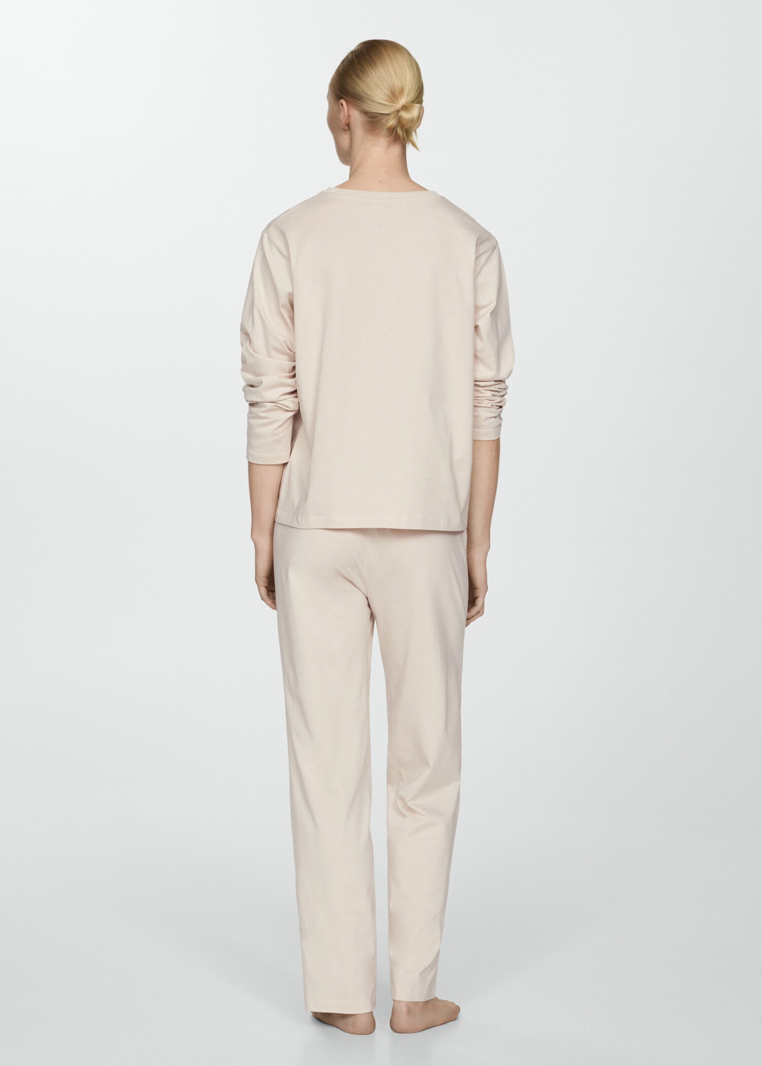 Two-piece cotton pyjamas - Reverse of the article