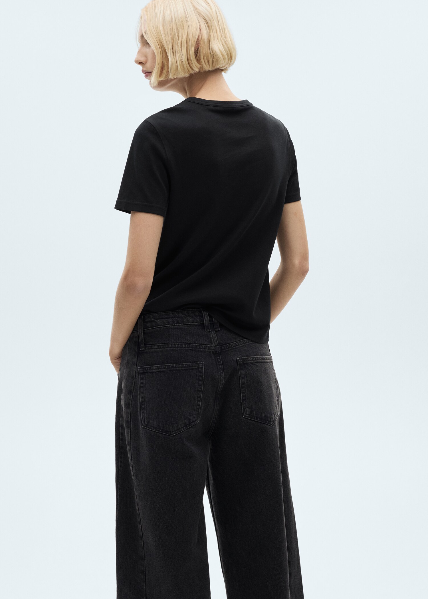 Katoenen T-shirt met korte mouwen - Achterkant van het artikel