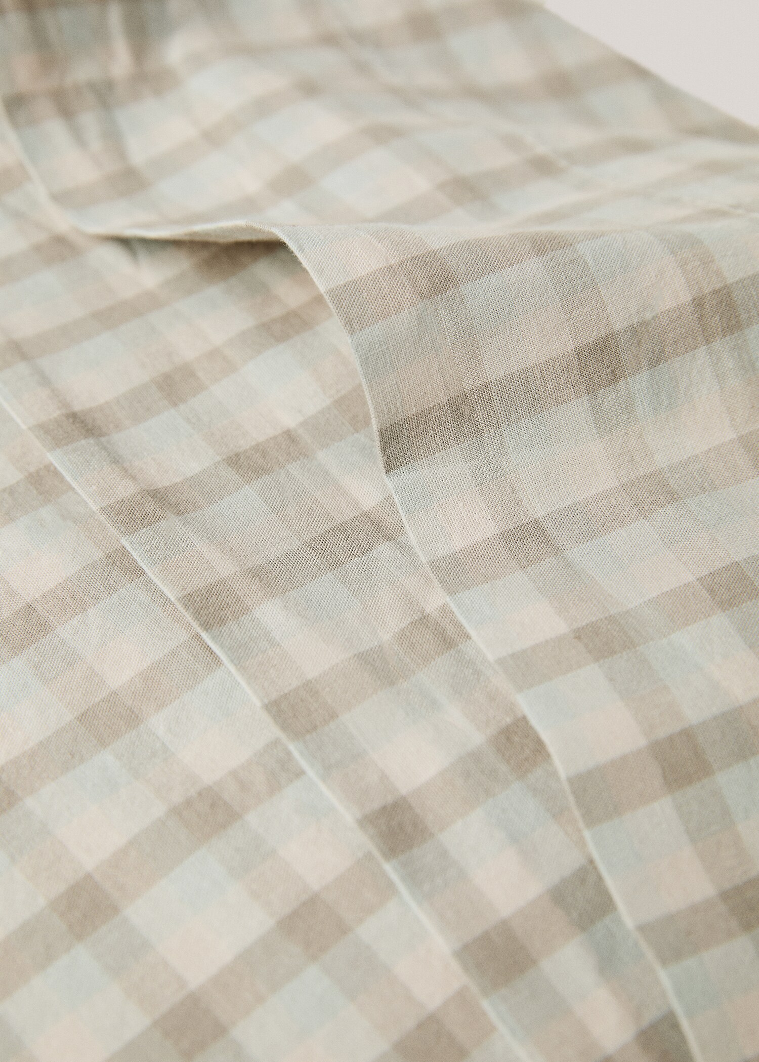 Vichy printed pillowcase 45x110cm - Details of the article 1