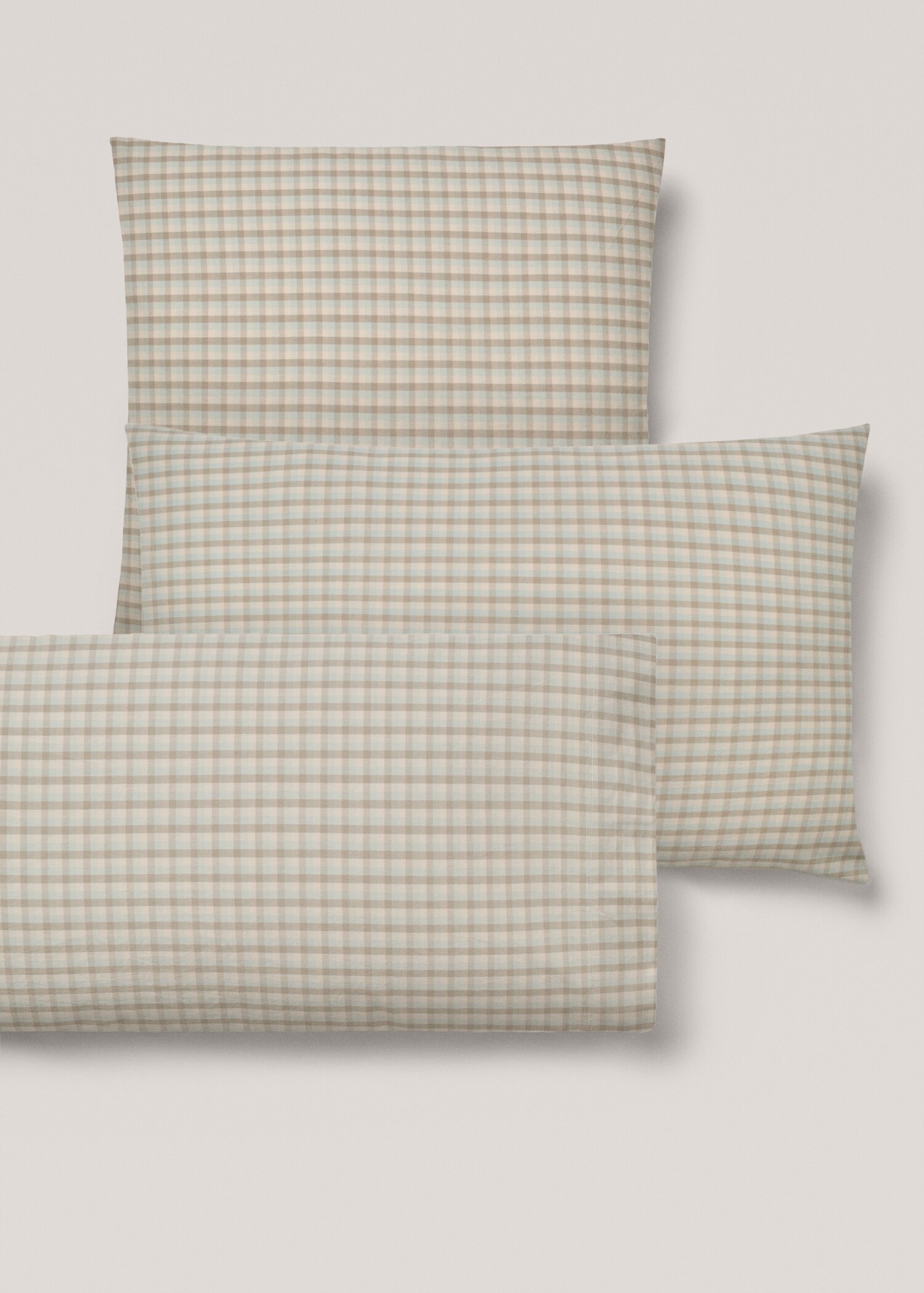 Vichy printed pillowcase 45x110cm - Details of the article 3