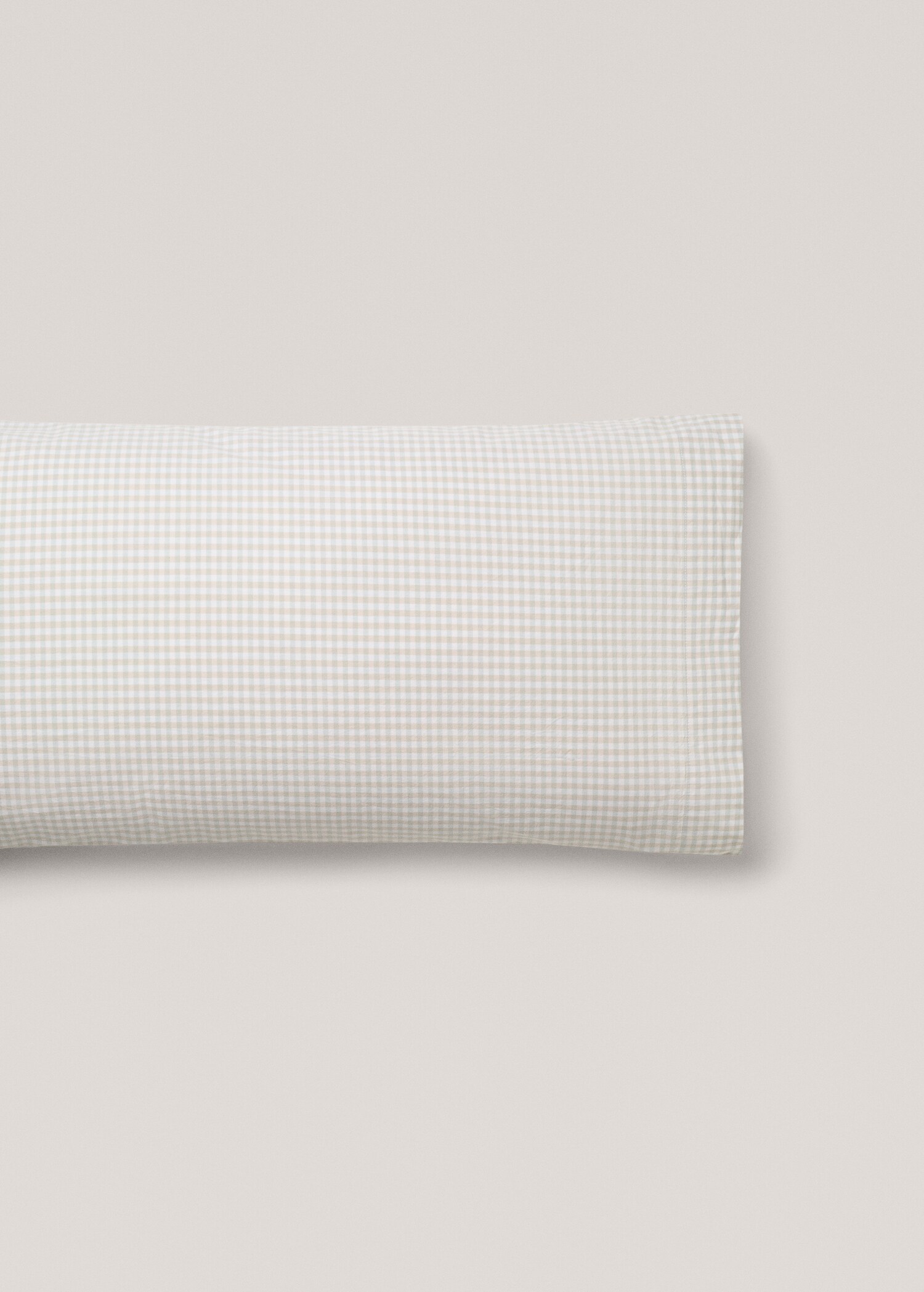 Vichy printed pillowcase 45x110cm - Article without model
