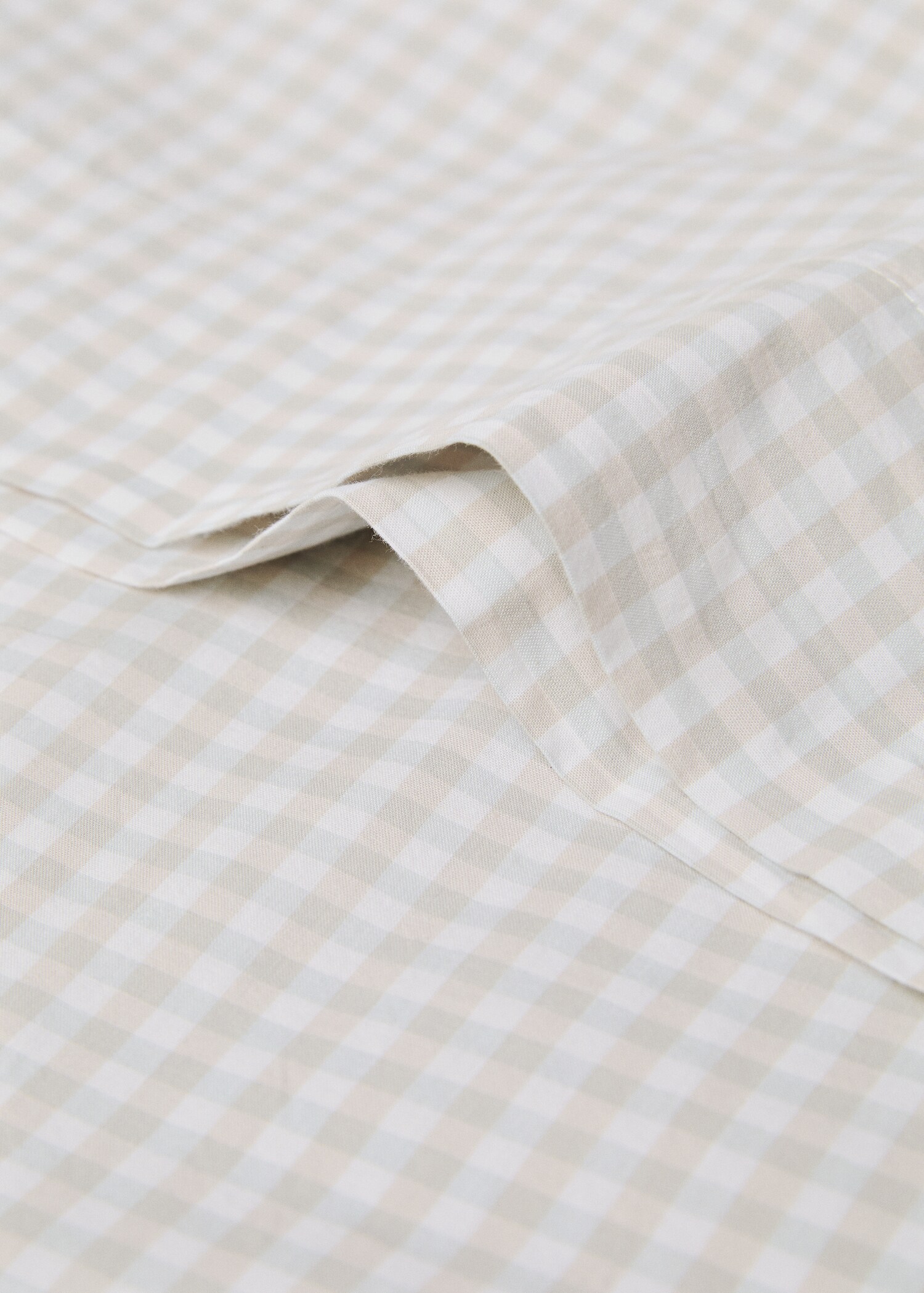 Vichy printed pillowcase 45x110cm - Details of the article 1