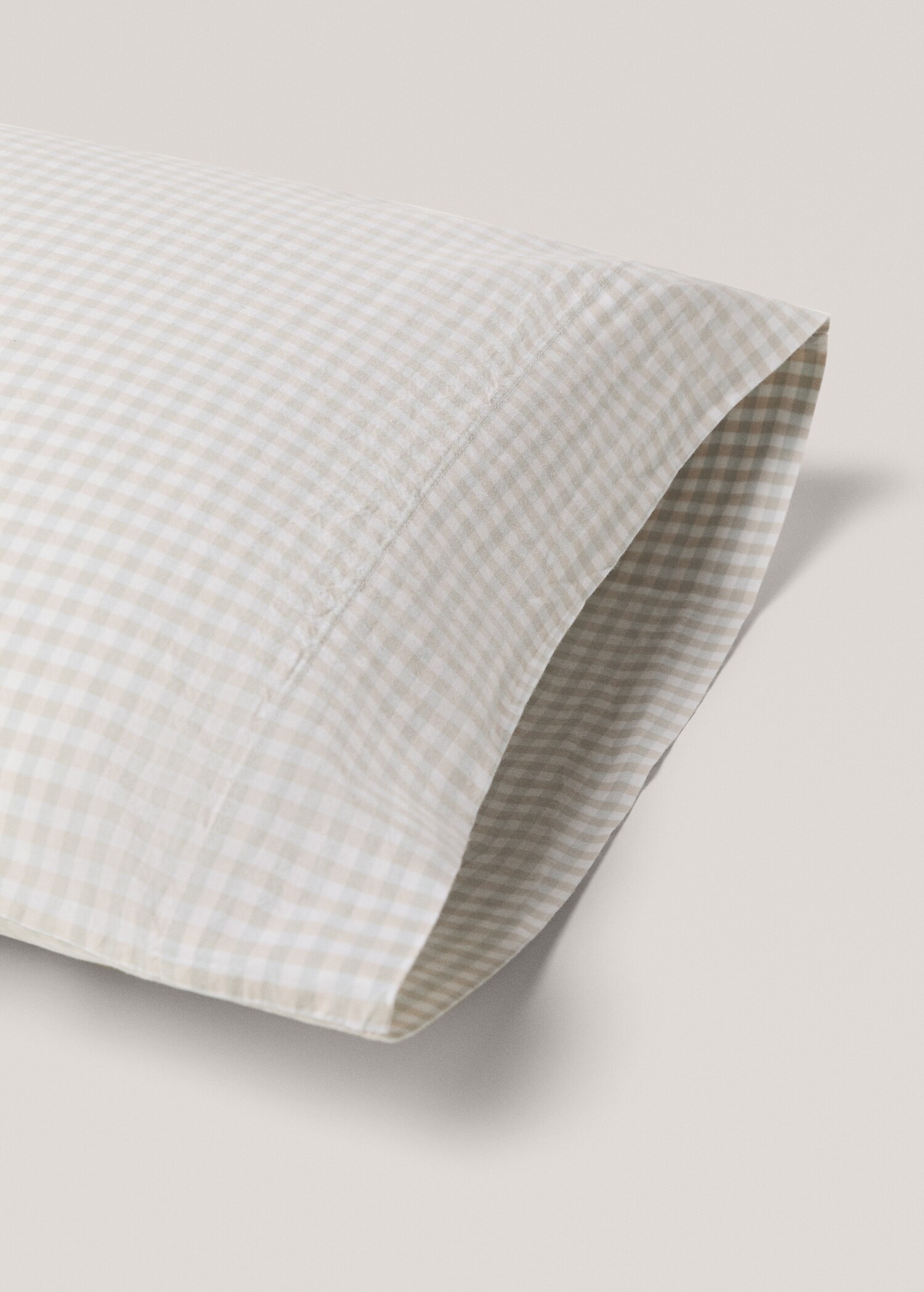Vichy printed pillowcase 45x110cm - Details of the article 2