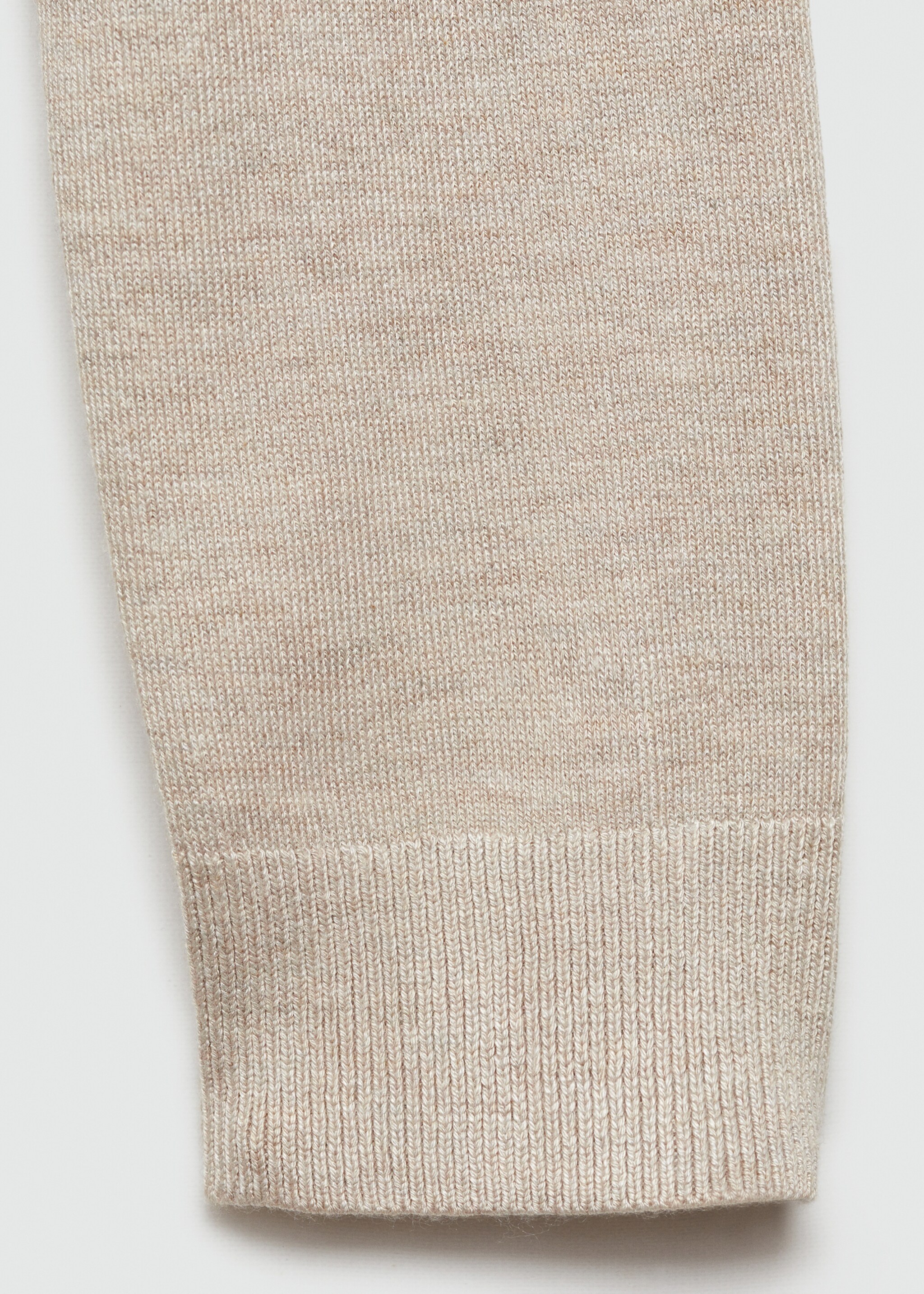 Fine-knit cardigan - Details of the article 0, Sand. Ref: 77090578-00.