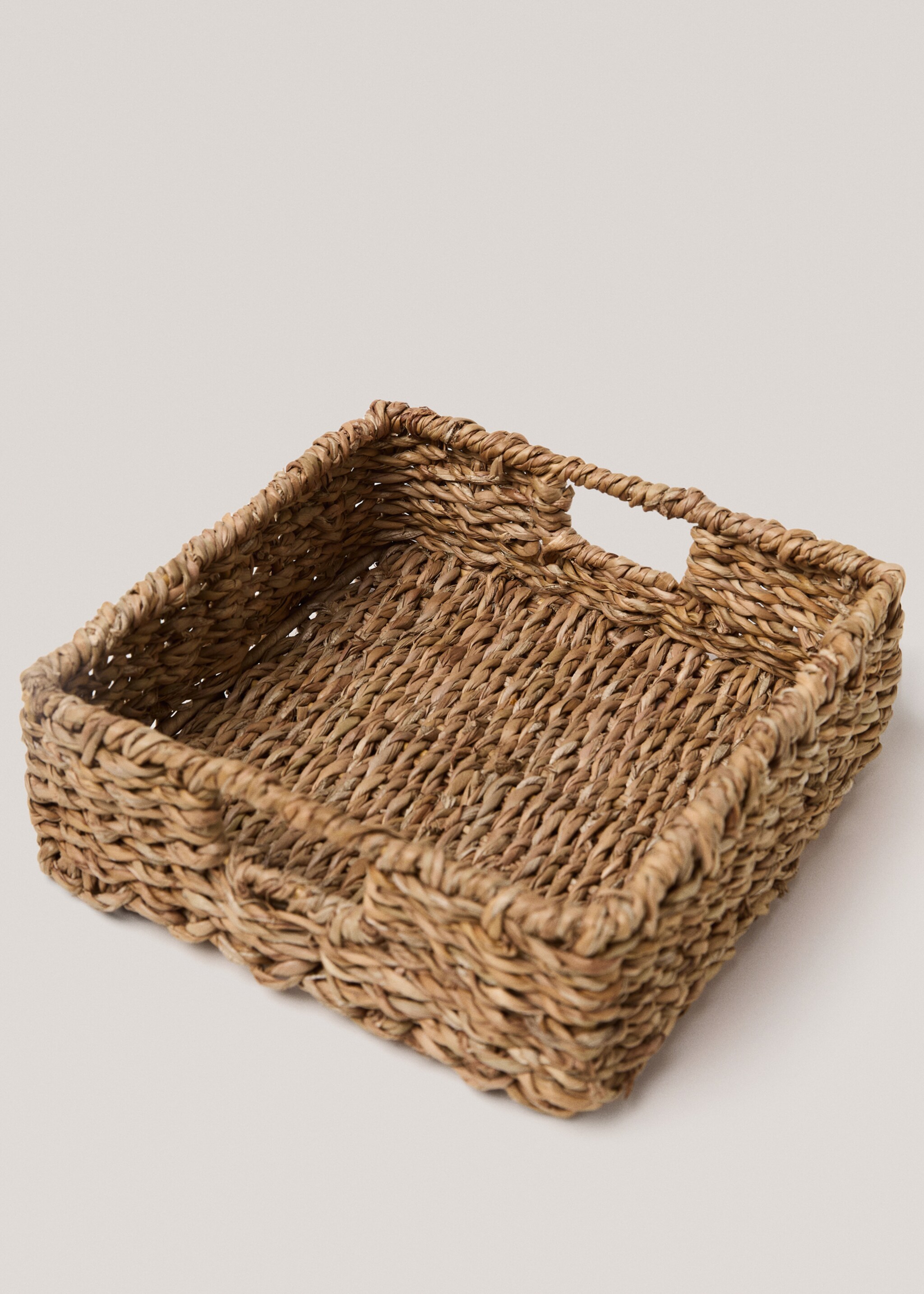 Nature fibers napking holder - Details of the article 1, Brown. Ref: 77090581-00.