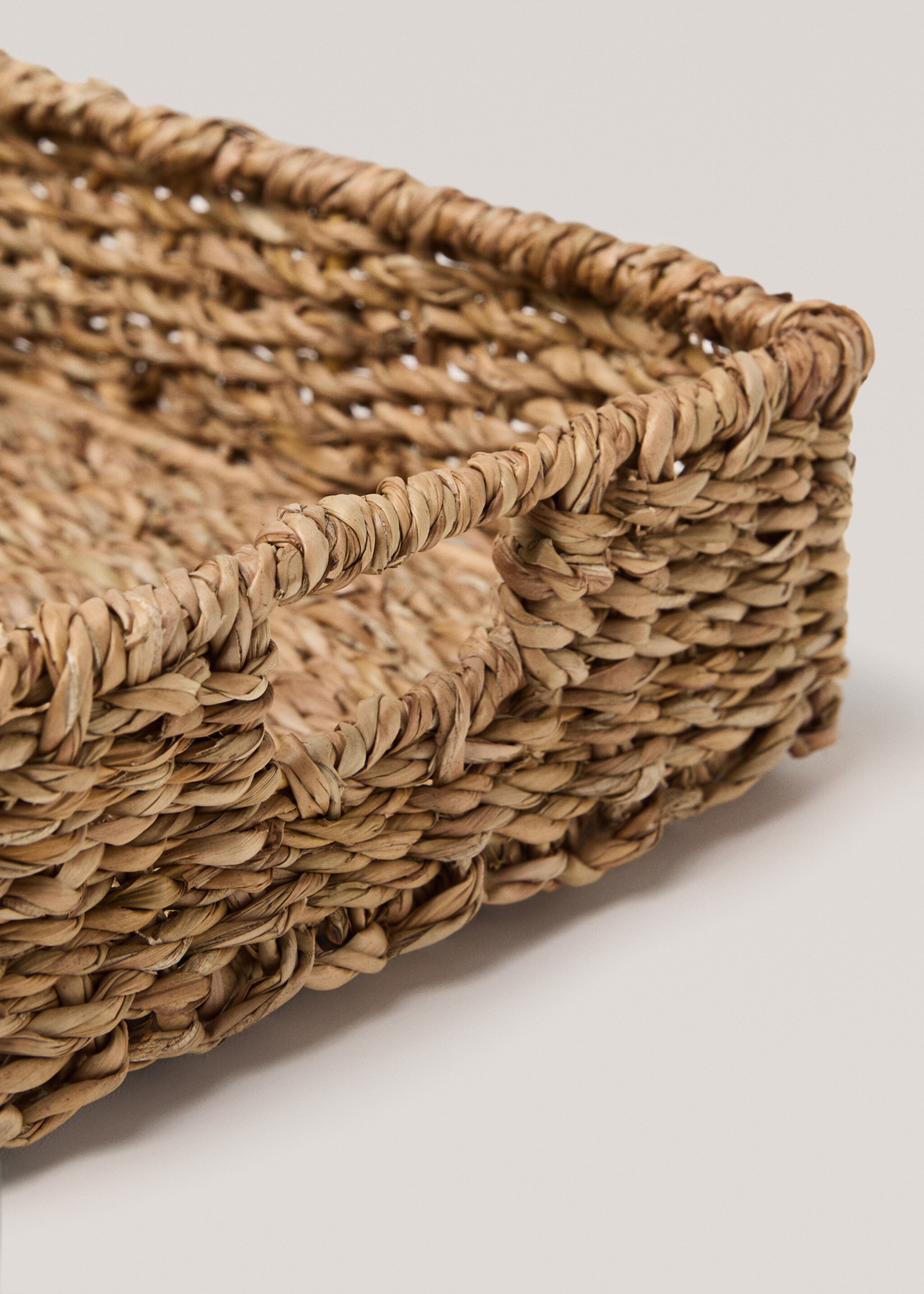 Nature fibers napking holder - Details of the article 2, Brown. Ref: 77090581-00.