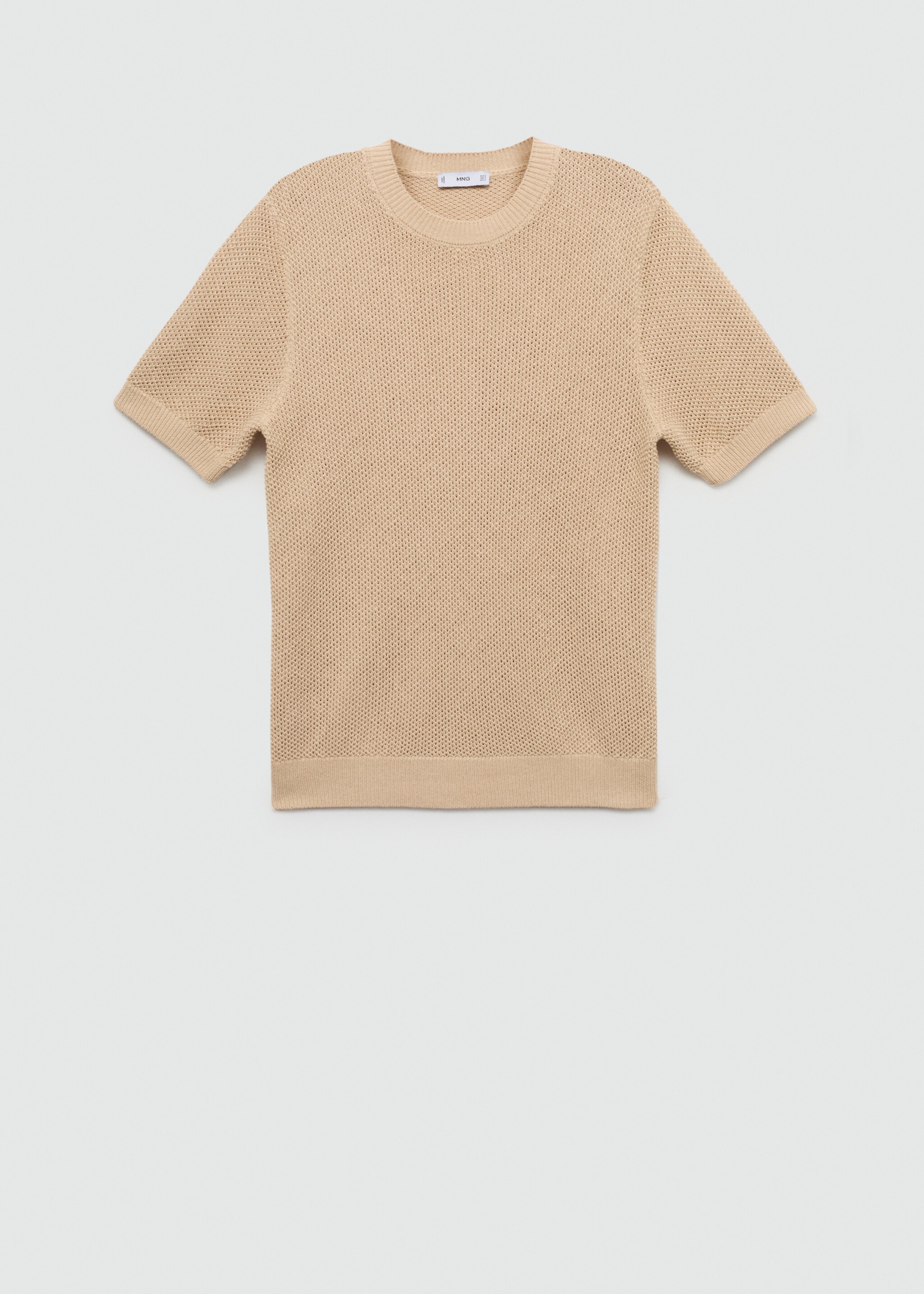 T-shirt maille coton structuré - Article sans modèle