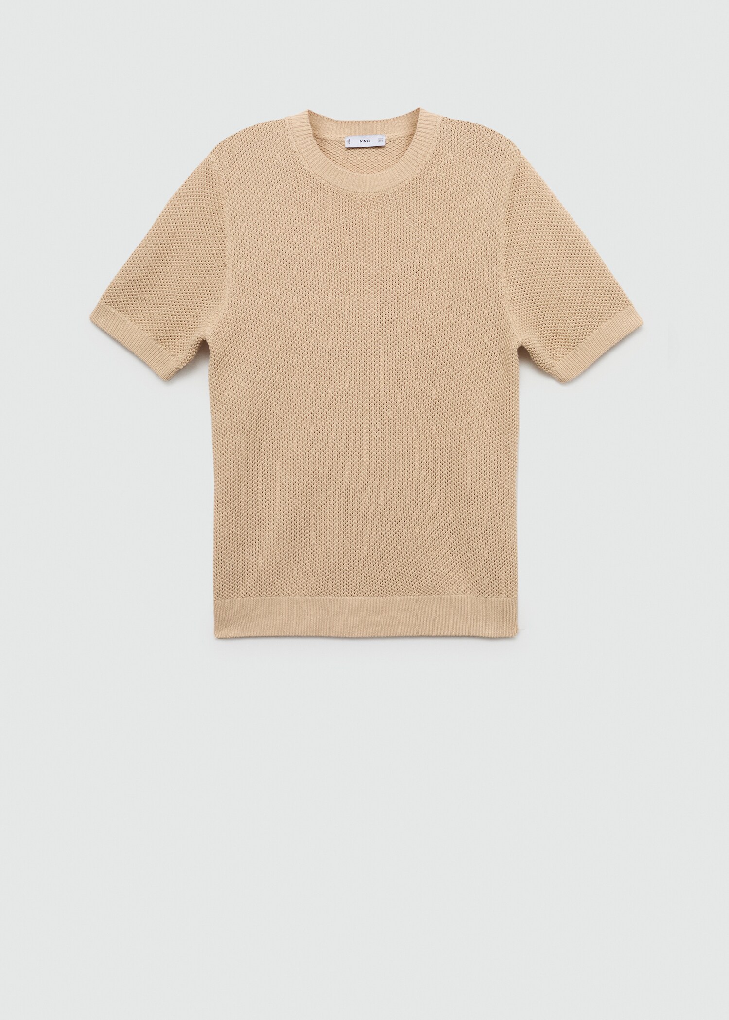 T-shirt maille coton structuré - Article sans modèle