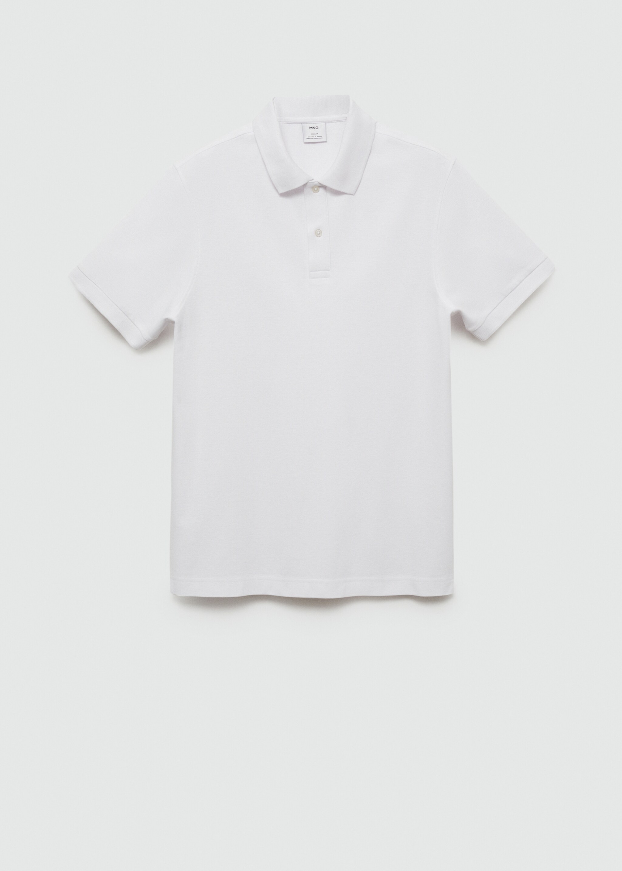 100% cotton pique polo shirt - Article without model