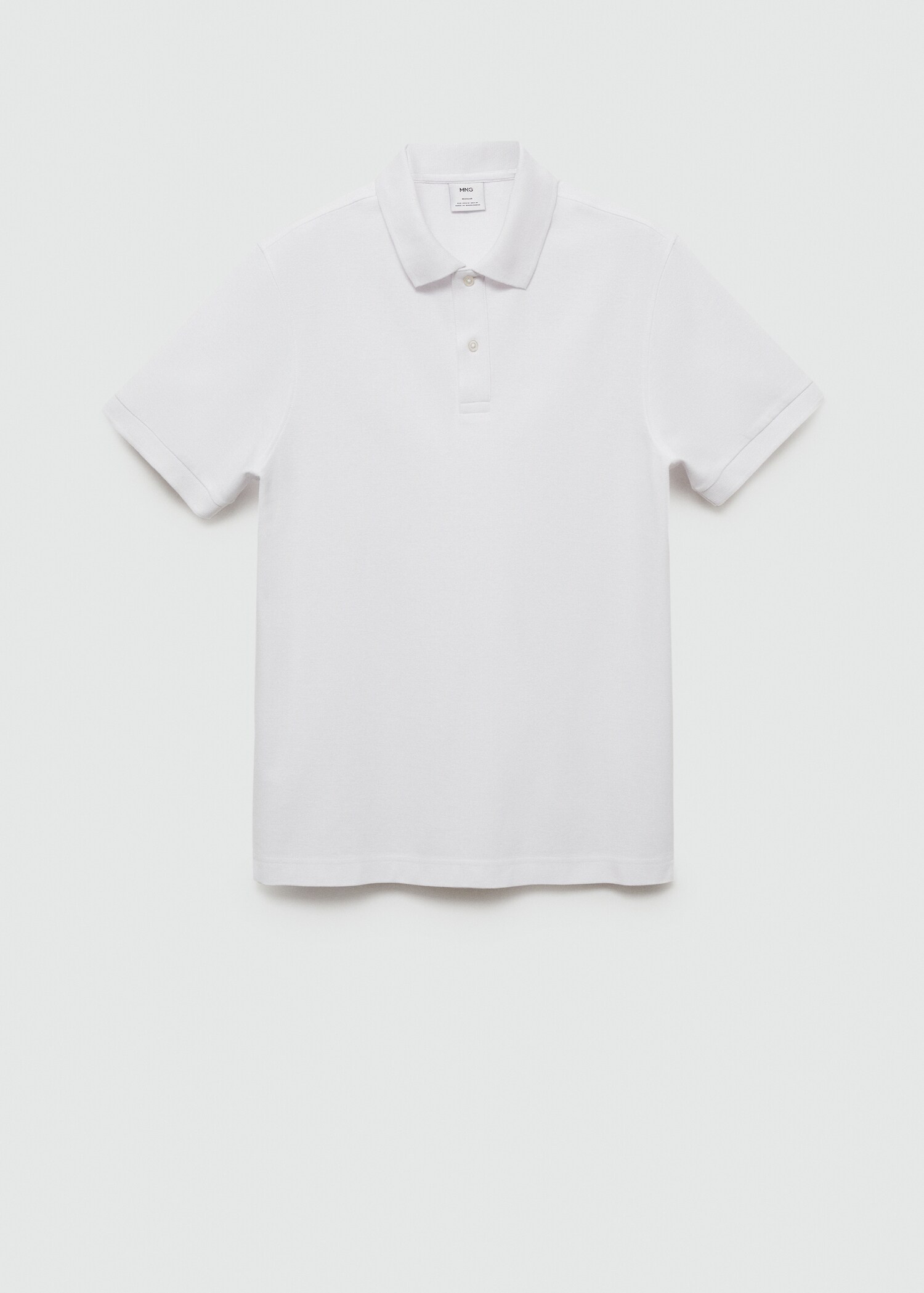 100% cotton pique polo shirt - Article without model