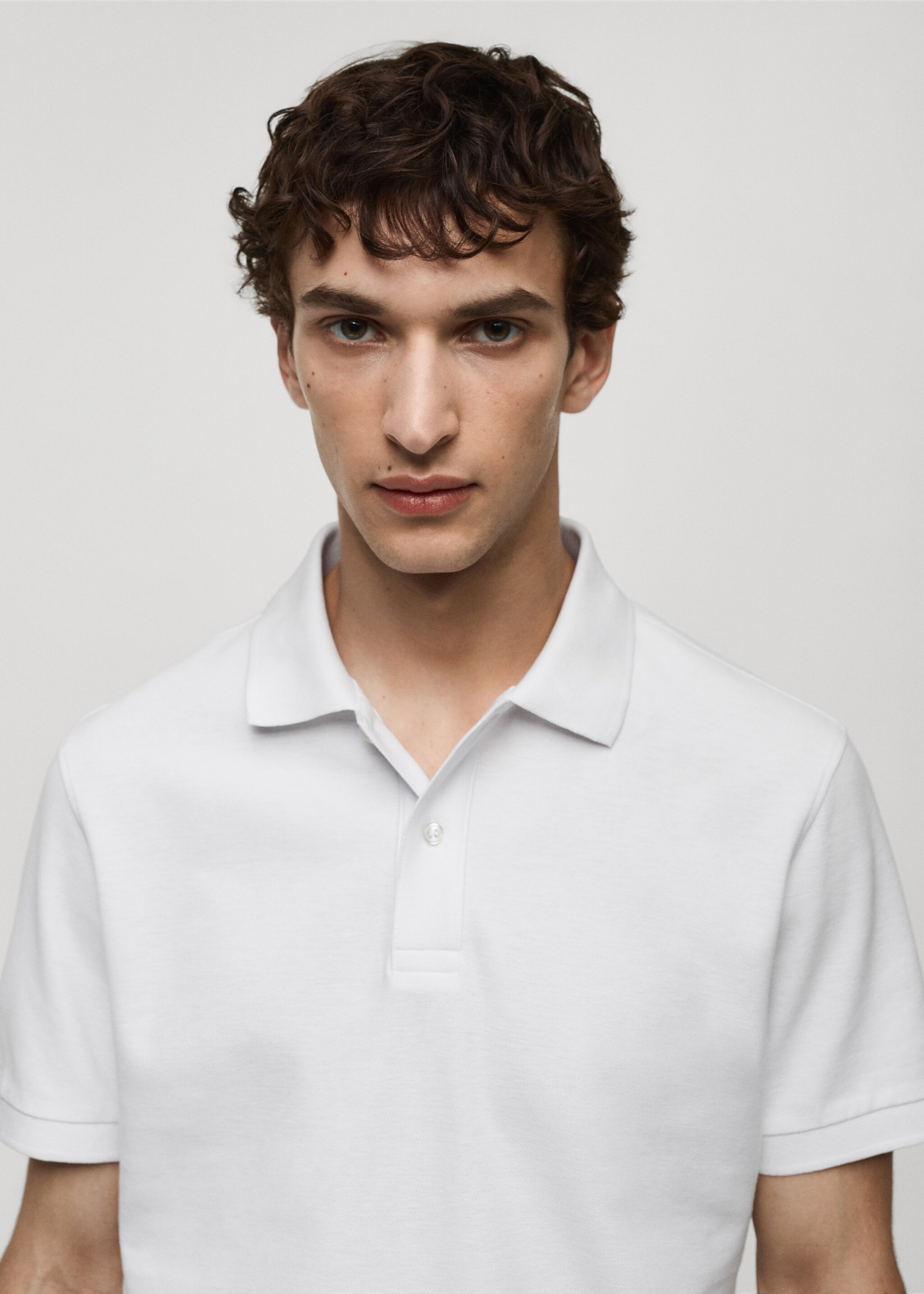 100% cotton pique polo shirt - Details of the article 1