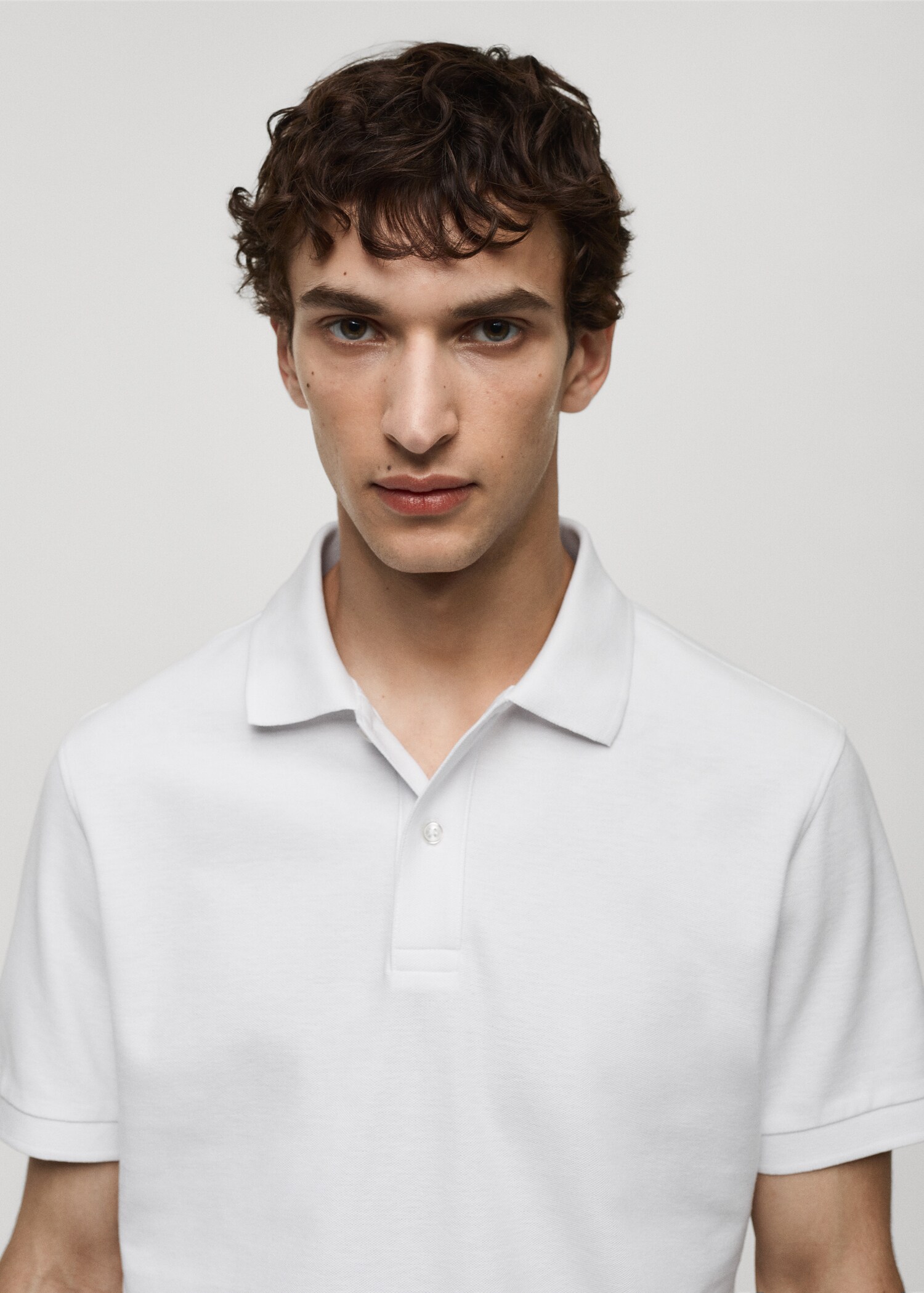 100% cotton pique polo shirt - Details of the article 1