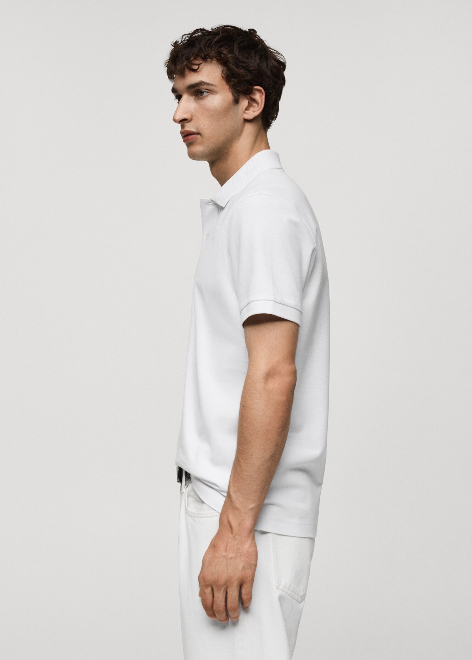 100% cotton pique polo shirt - Details of the article 2