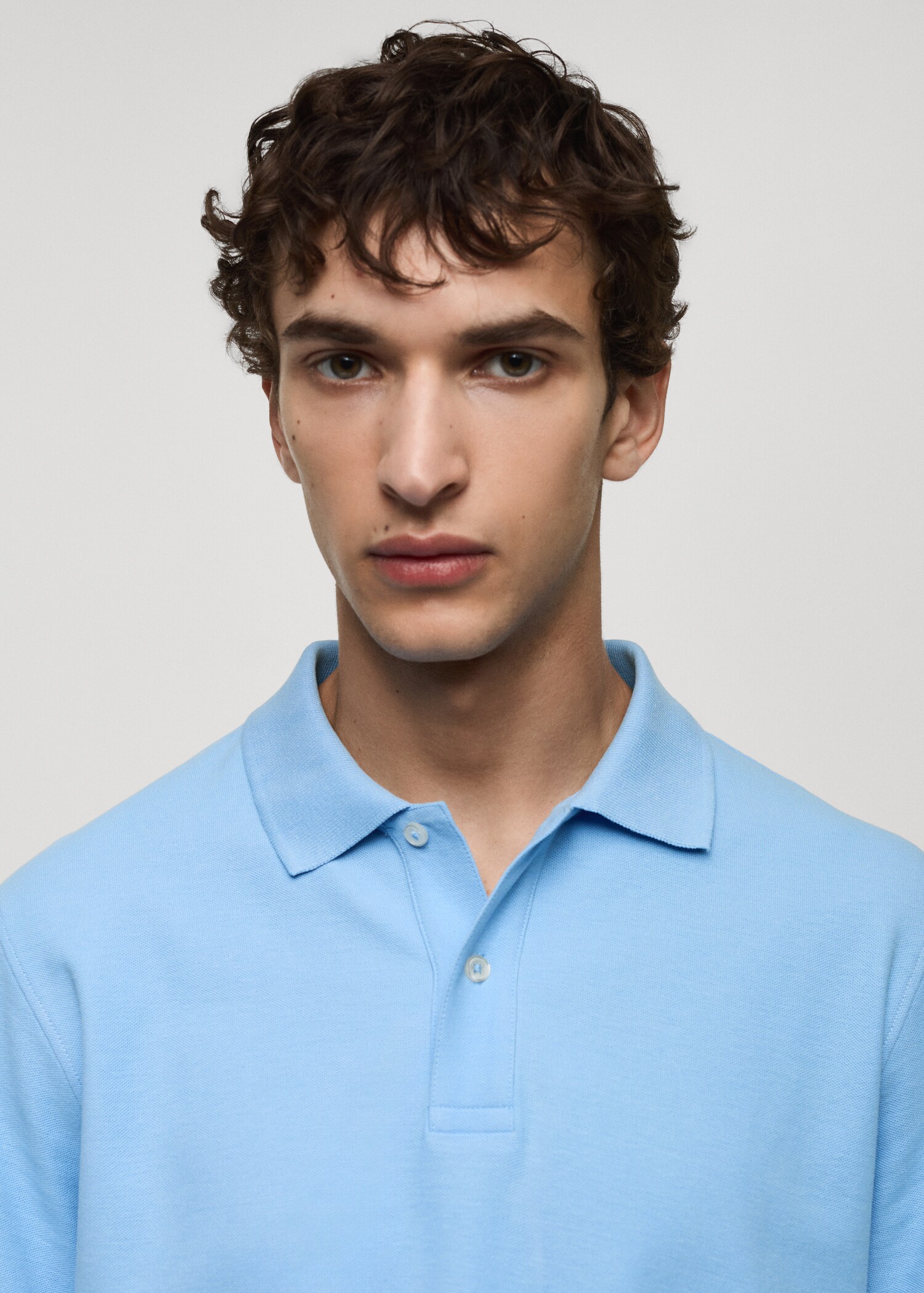 100% cotton pique polo shirt - Details of the article 1
