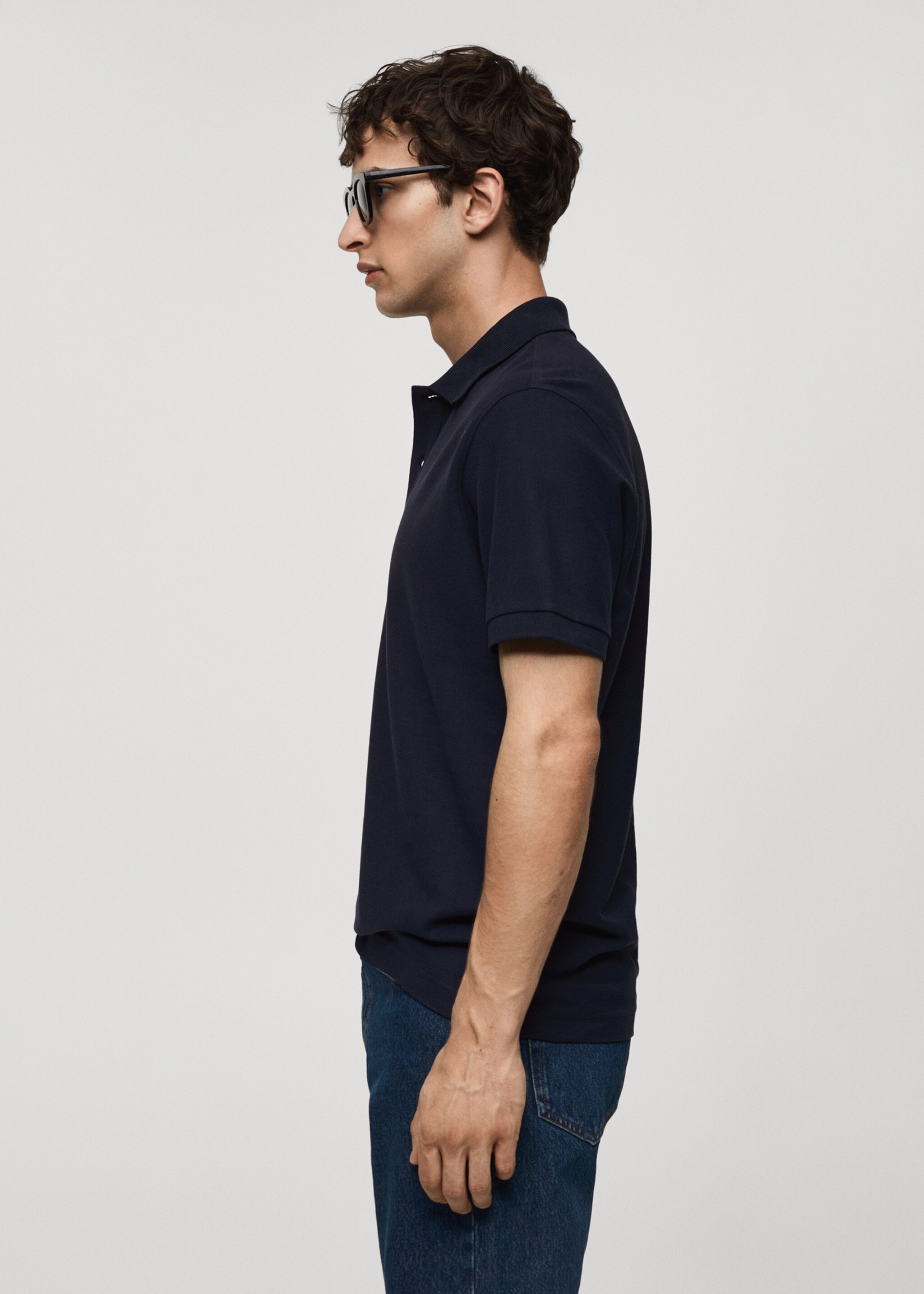 100% cotton pique polo shirt - Details of the article 2