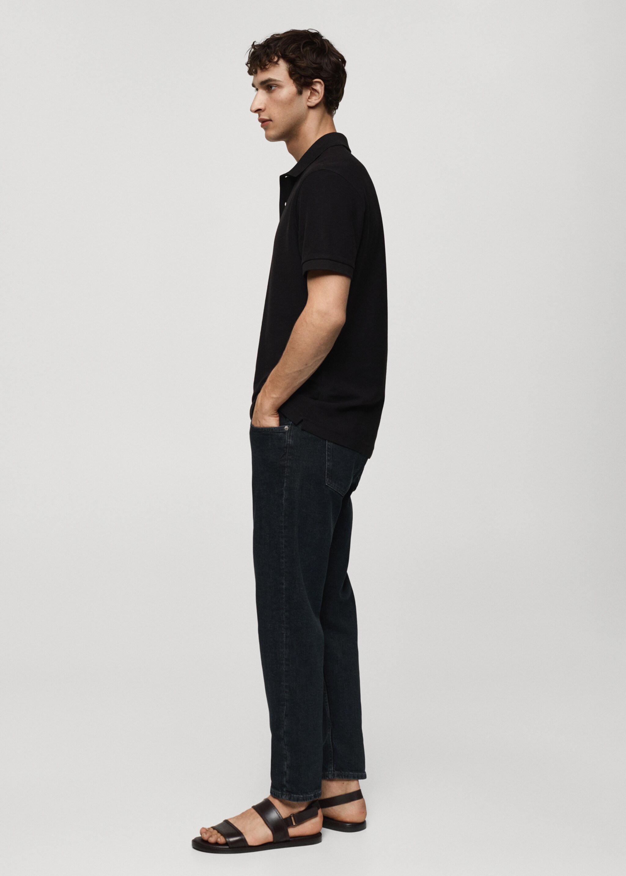 100% cotton pique polo shirt - Details of the article 2