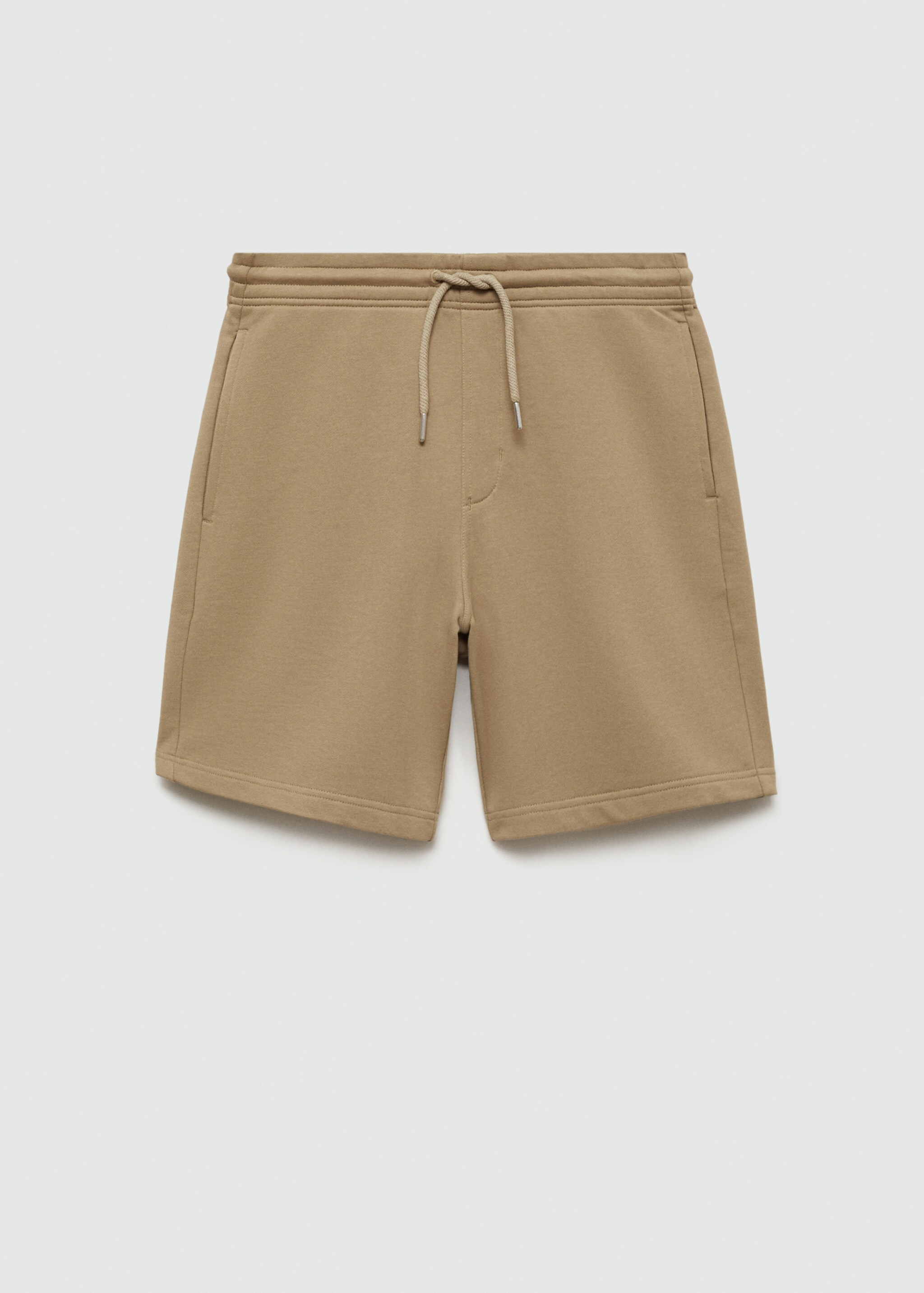 Jogger cotton Bermuda shorts - Article without model, Sand. Ref: 77090585-00.