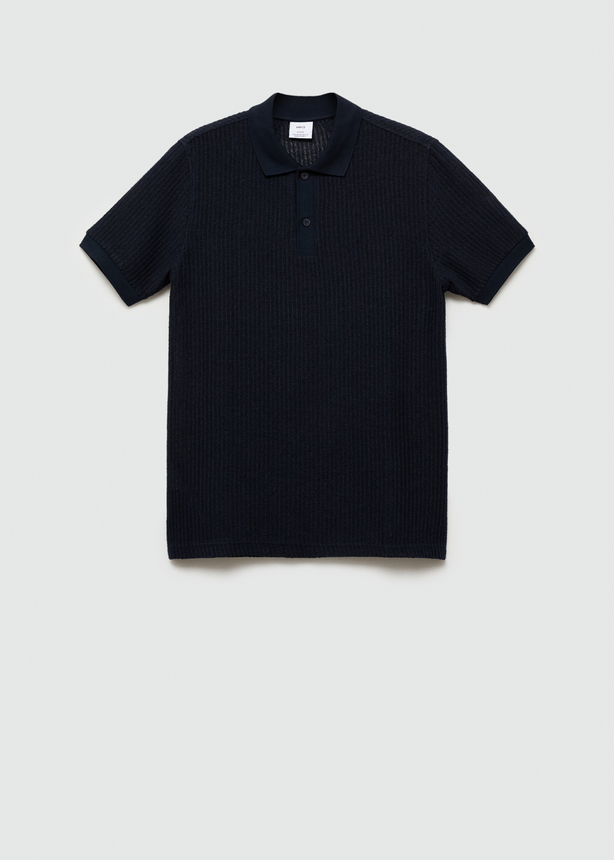 Regular-Fit-Poloshirt mit Lochmuster - Artikel ohne Model