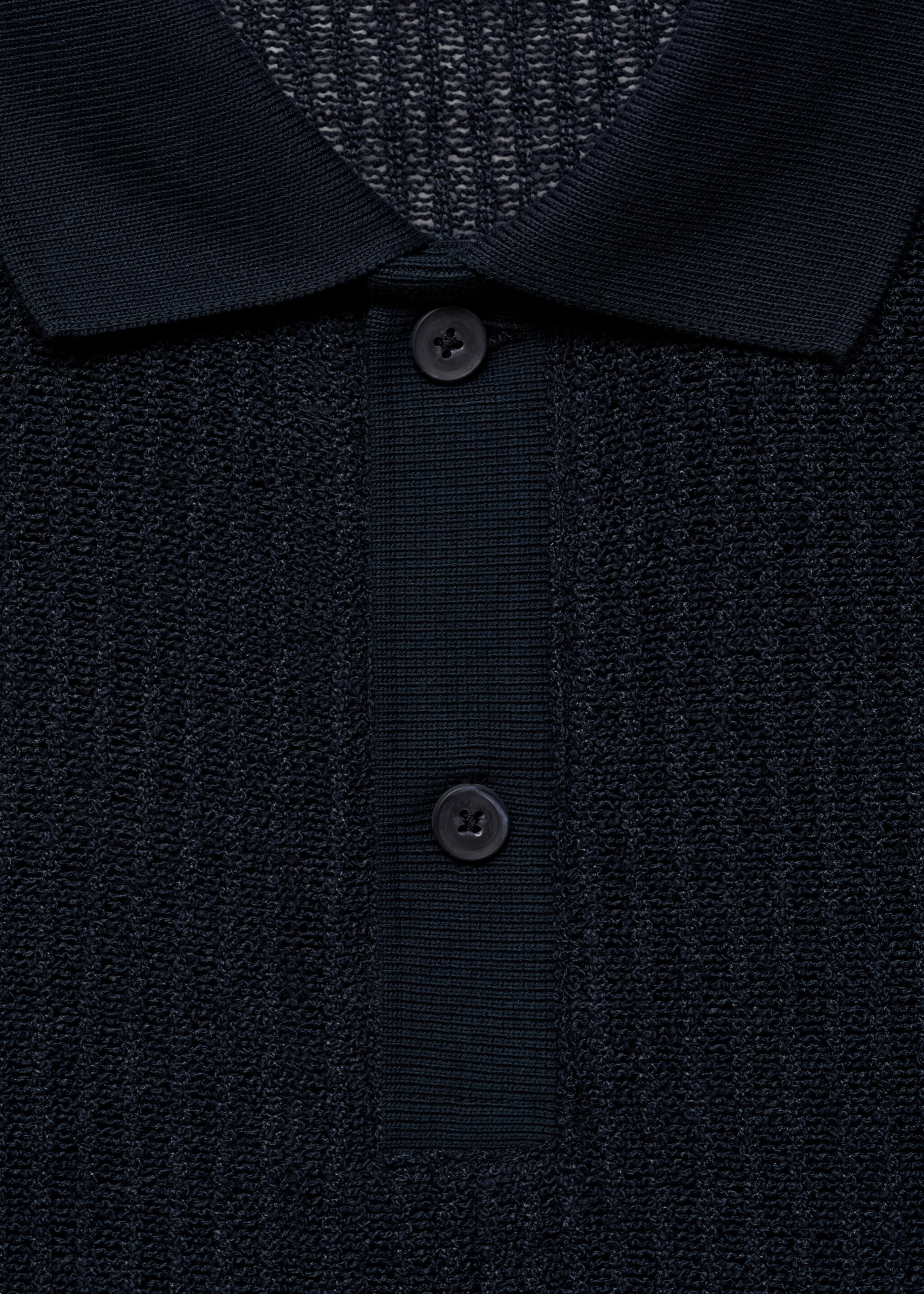 Regular-Fit-Poloshirt mit Lochmuster - Detail des Artikels 8