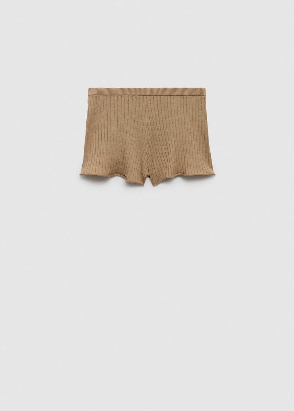 新品未開封　M_ RIB KNIT SHORTS / リブニットショーツ Rib-knit Shorts - Natural white/nepped - Ladies | H&M US