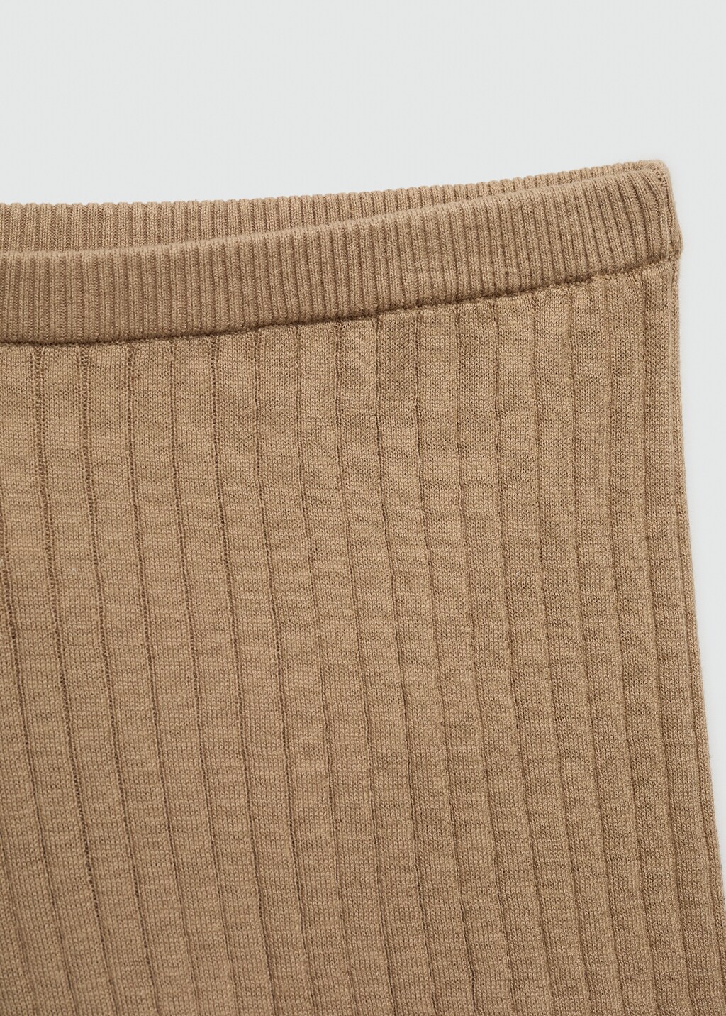 Ribbed knitted shorts - Women | MANGO OUTLET USA