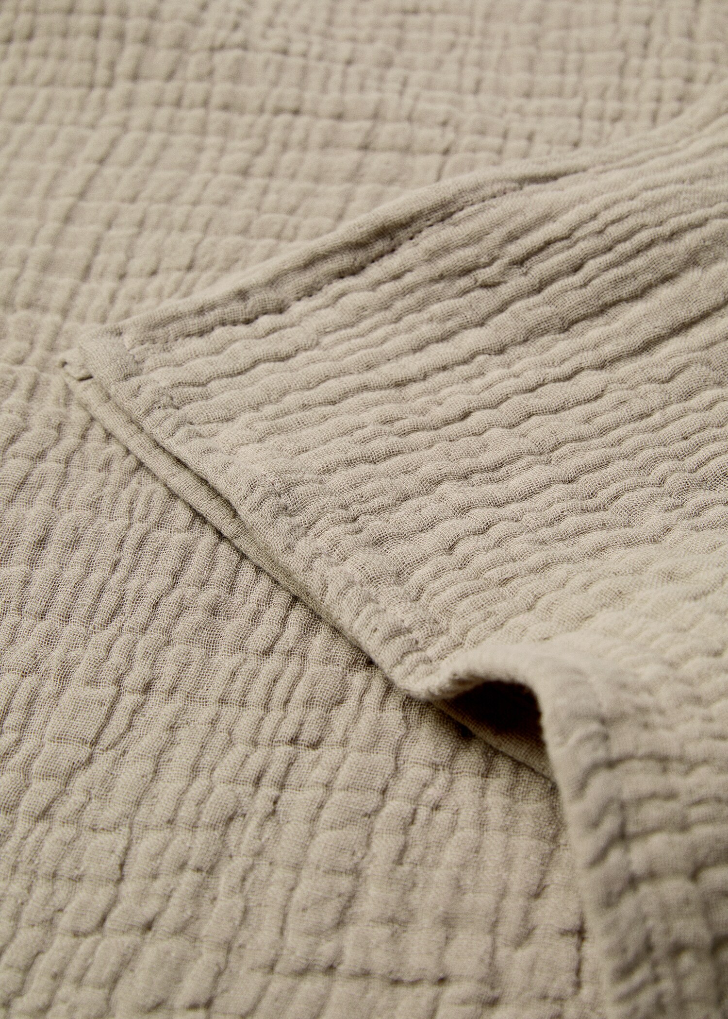 Cotton chiffon textured blanket - Details of the article 2