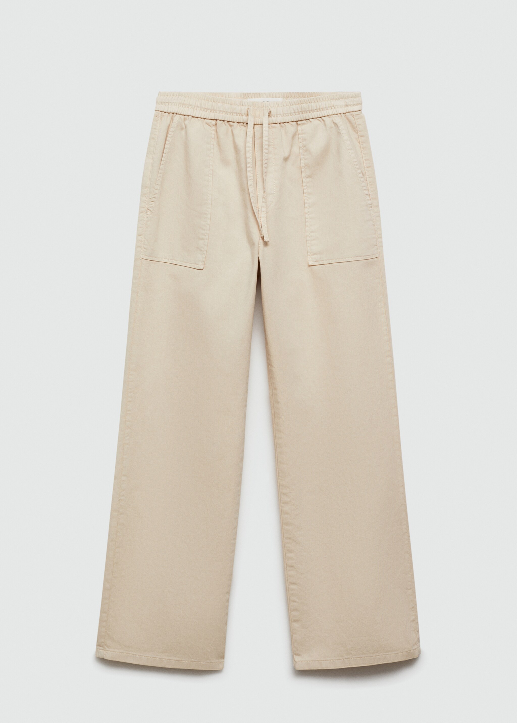 Elastic waist cotton trousers - Article without model