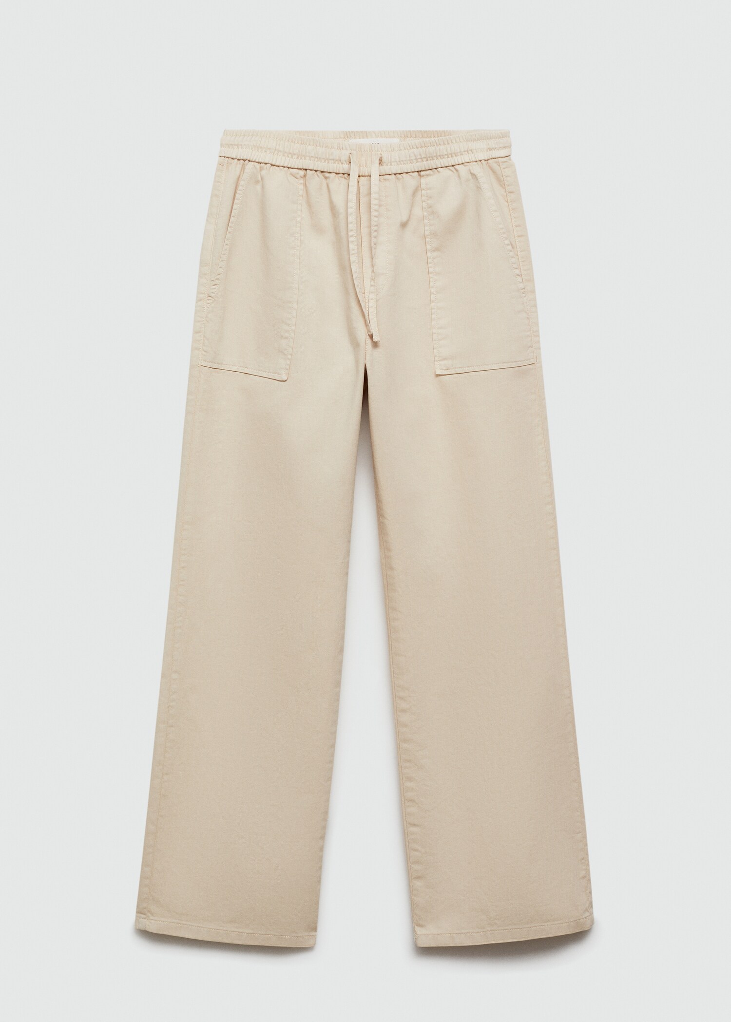 Elastic waist cotton trousers - Article without model