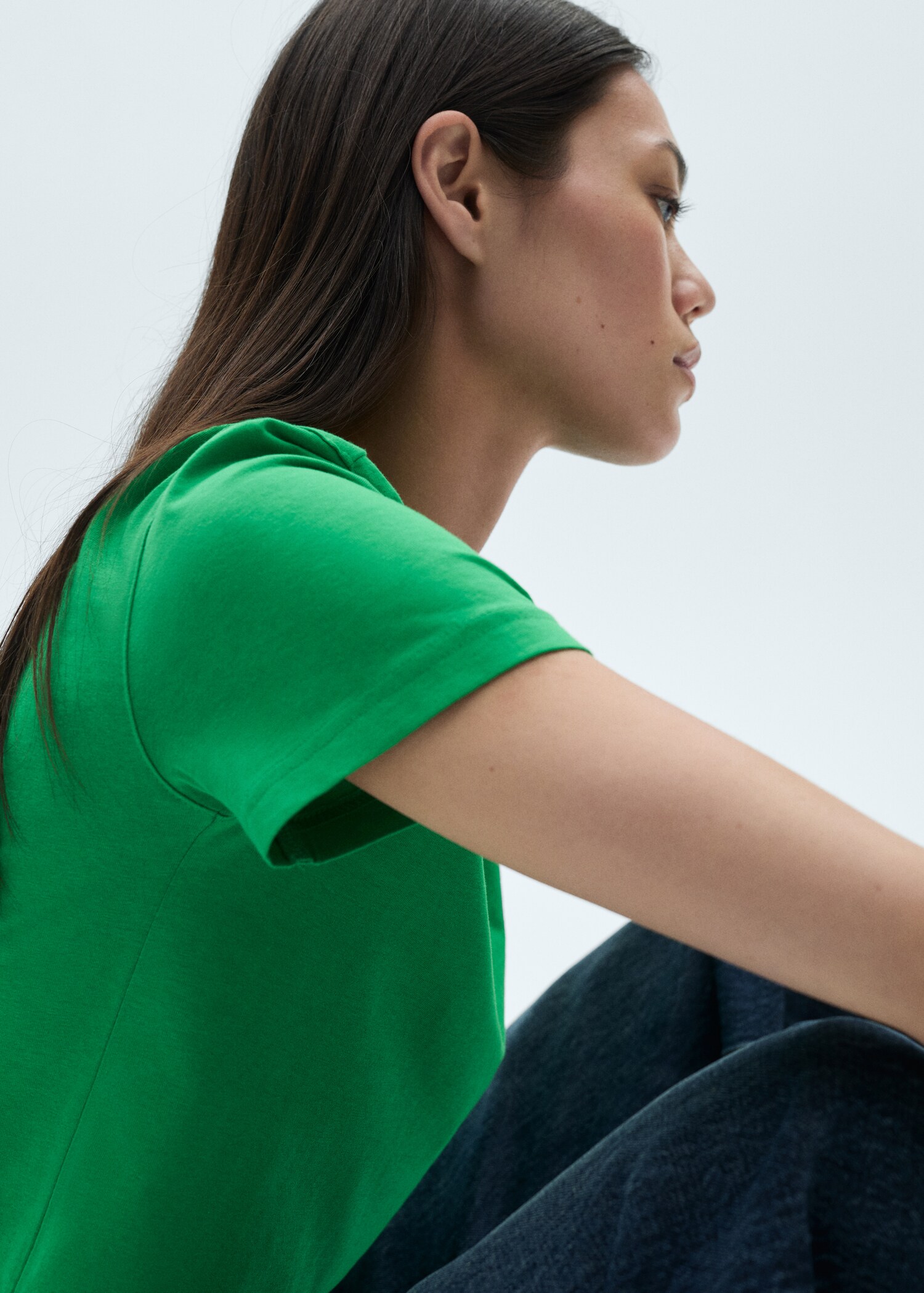 Short-sleeved cotton t-shirt - Details of the article 1