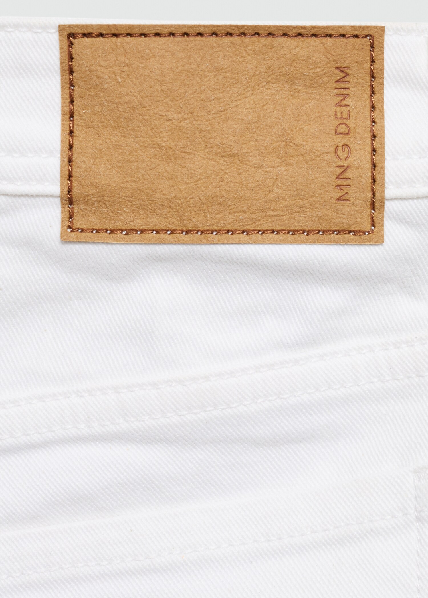 Slim-fit denim bermuda shorts - Details of the article 0