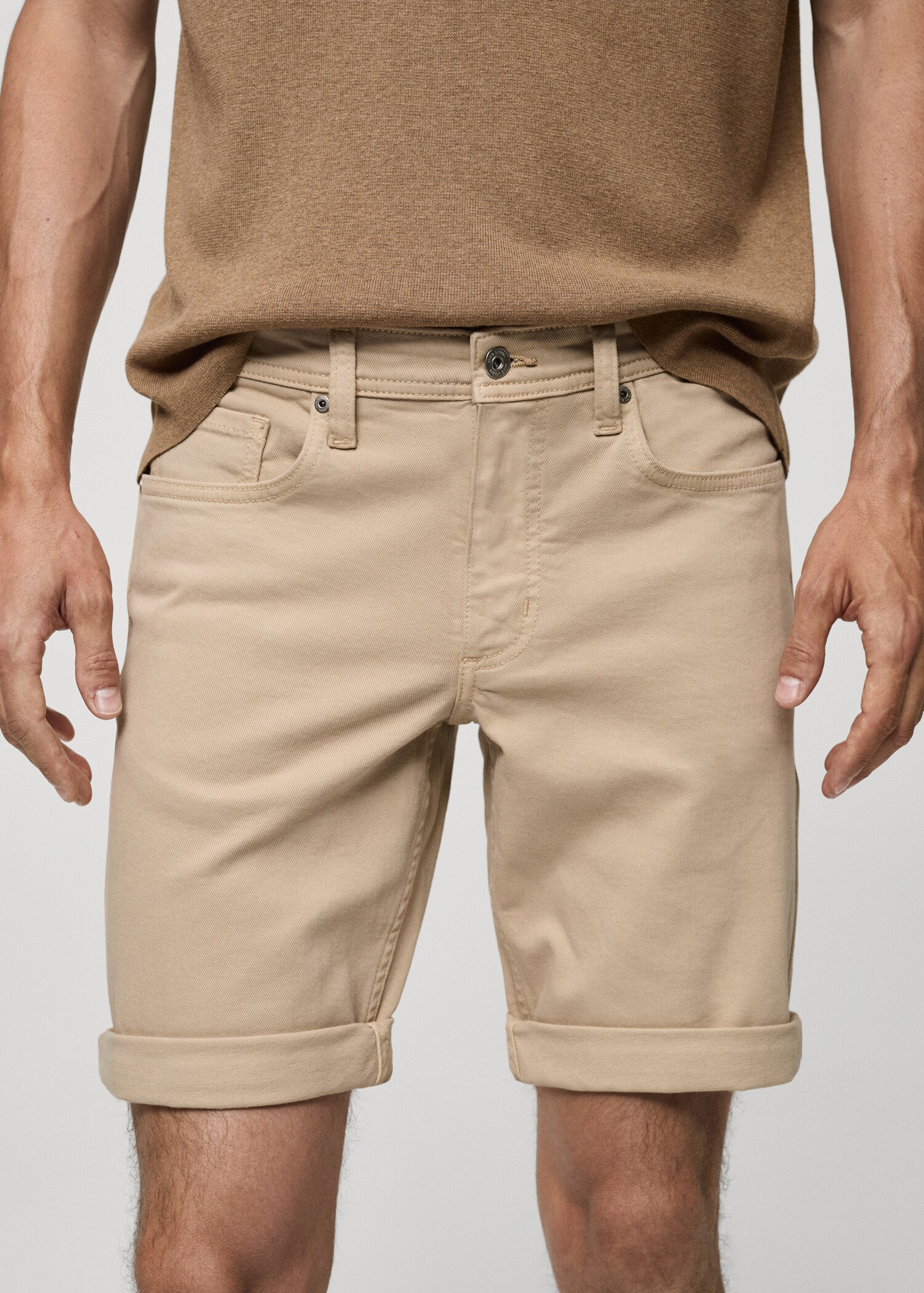 Slim Fit-Jeans-Bermudashorts - Detail des Artikels 1