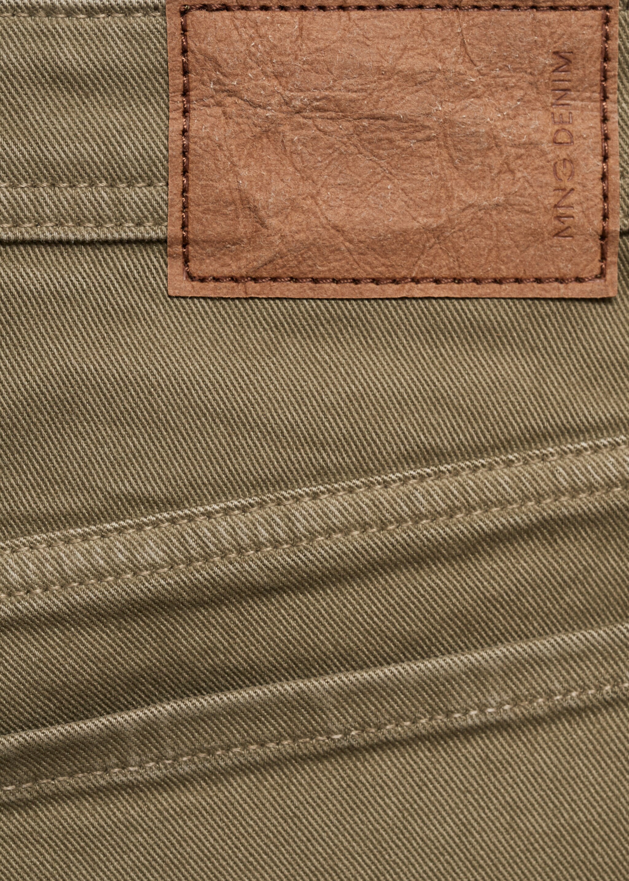 Slim-fit denim bermuda shorts - Details of the article 0