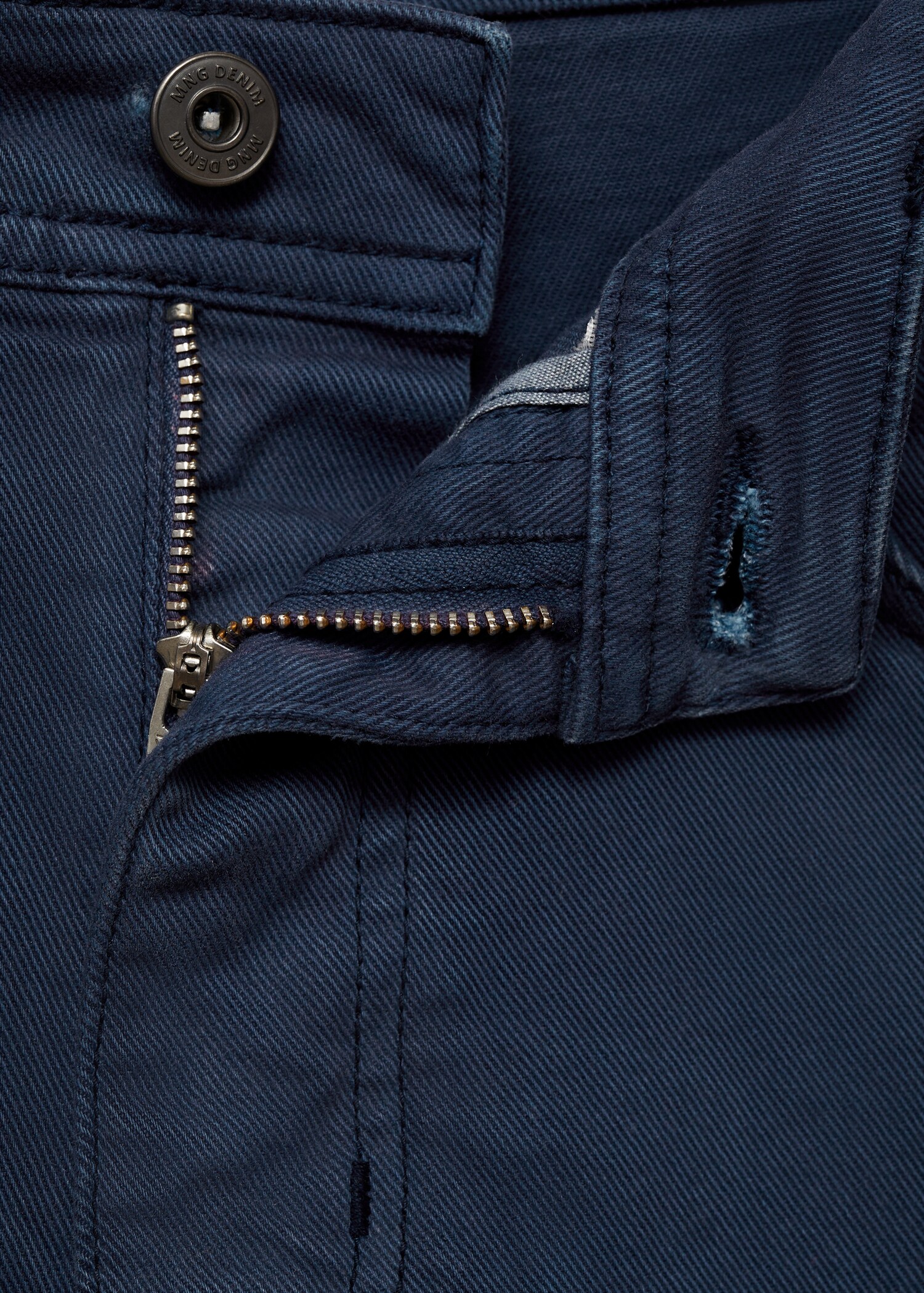 Slim-fit denim bermuda shorts - Details of the article 8
